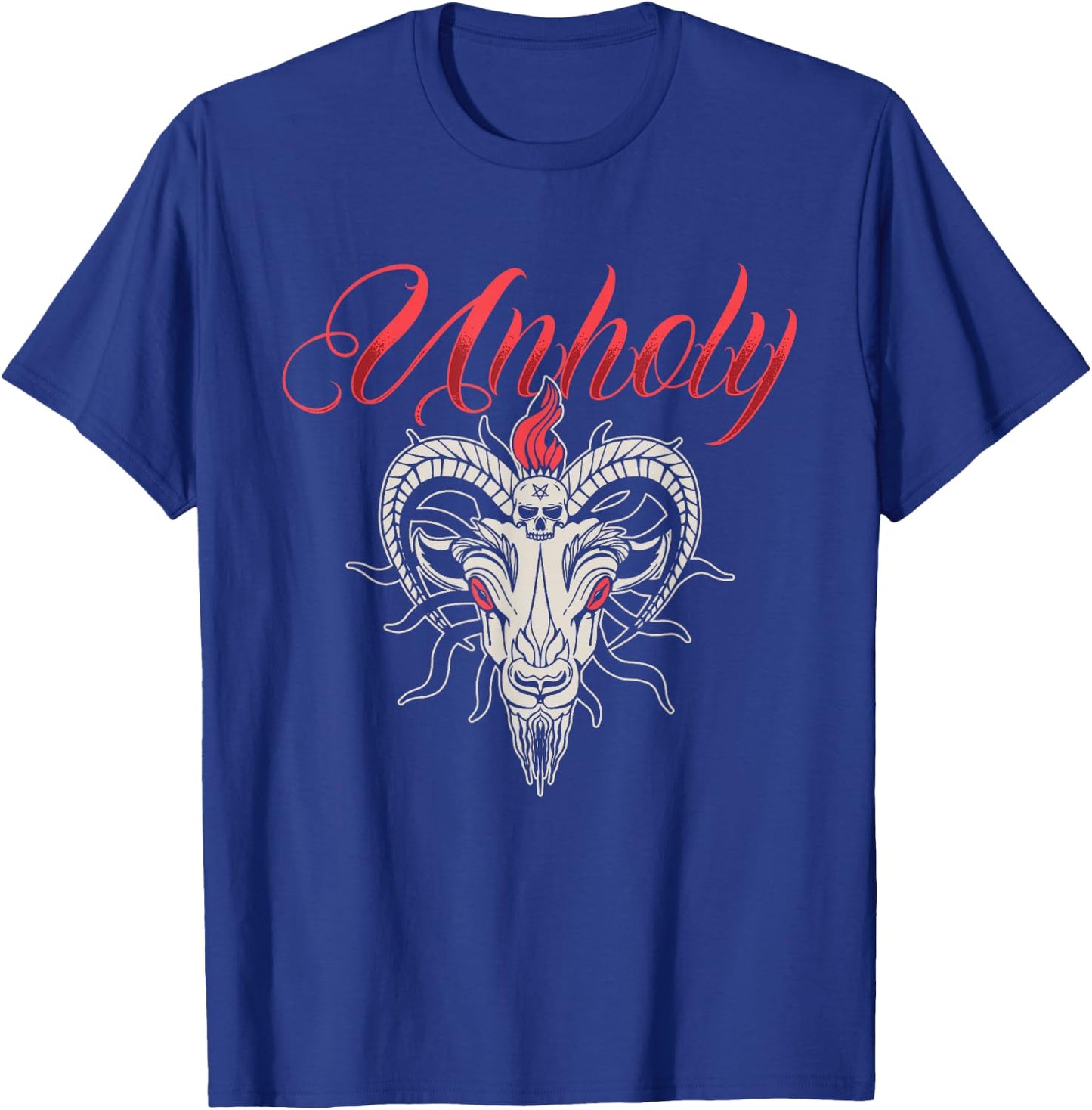 Unholy | Goat Hell | Satan Demon T-Shirt - T-Shirt | Royal