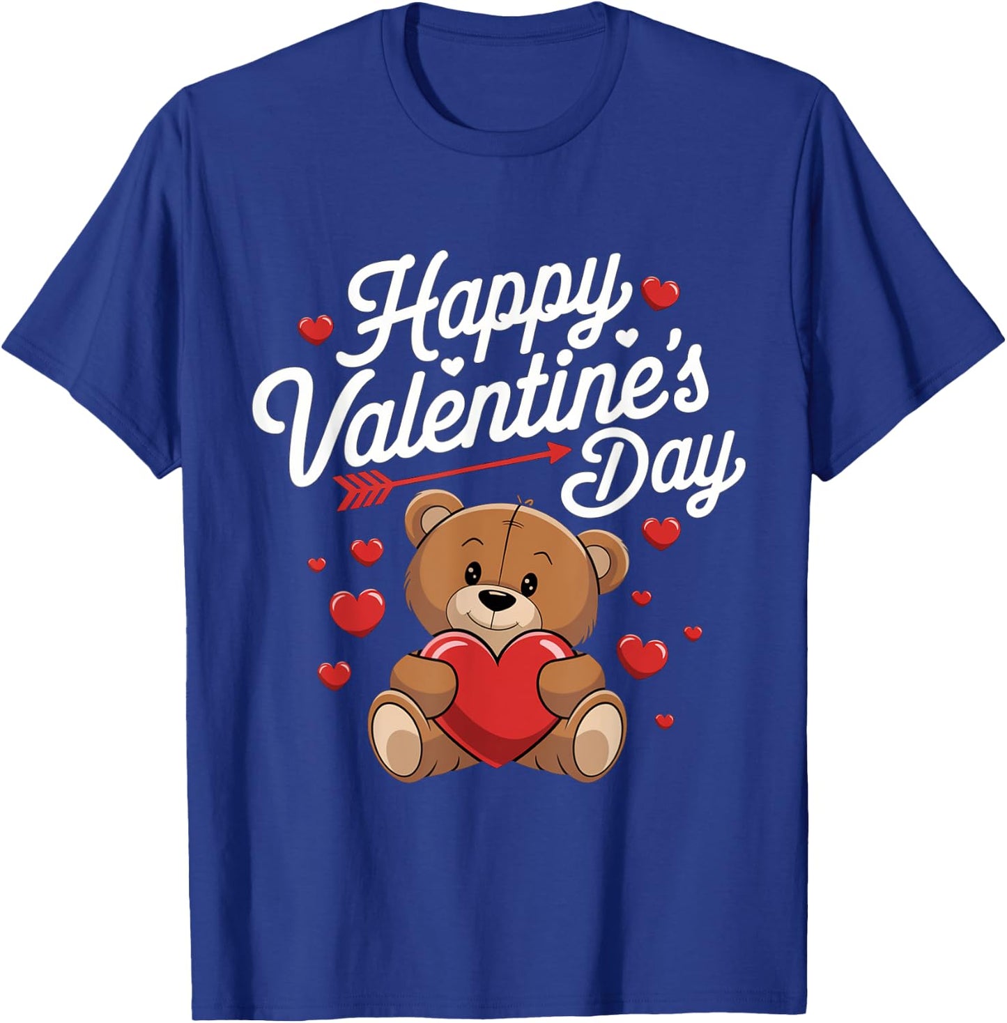 Happy Valentines Day Shirts Women Cute Valentine T-Shirt - T-Shirt | Royal