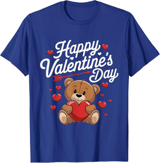 Happy Valentines Day Shirts Women Cute Valentine T-Shirt - T-Shirt | Royal