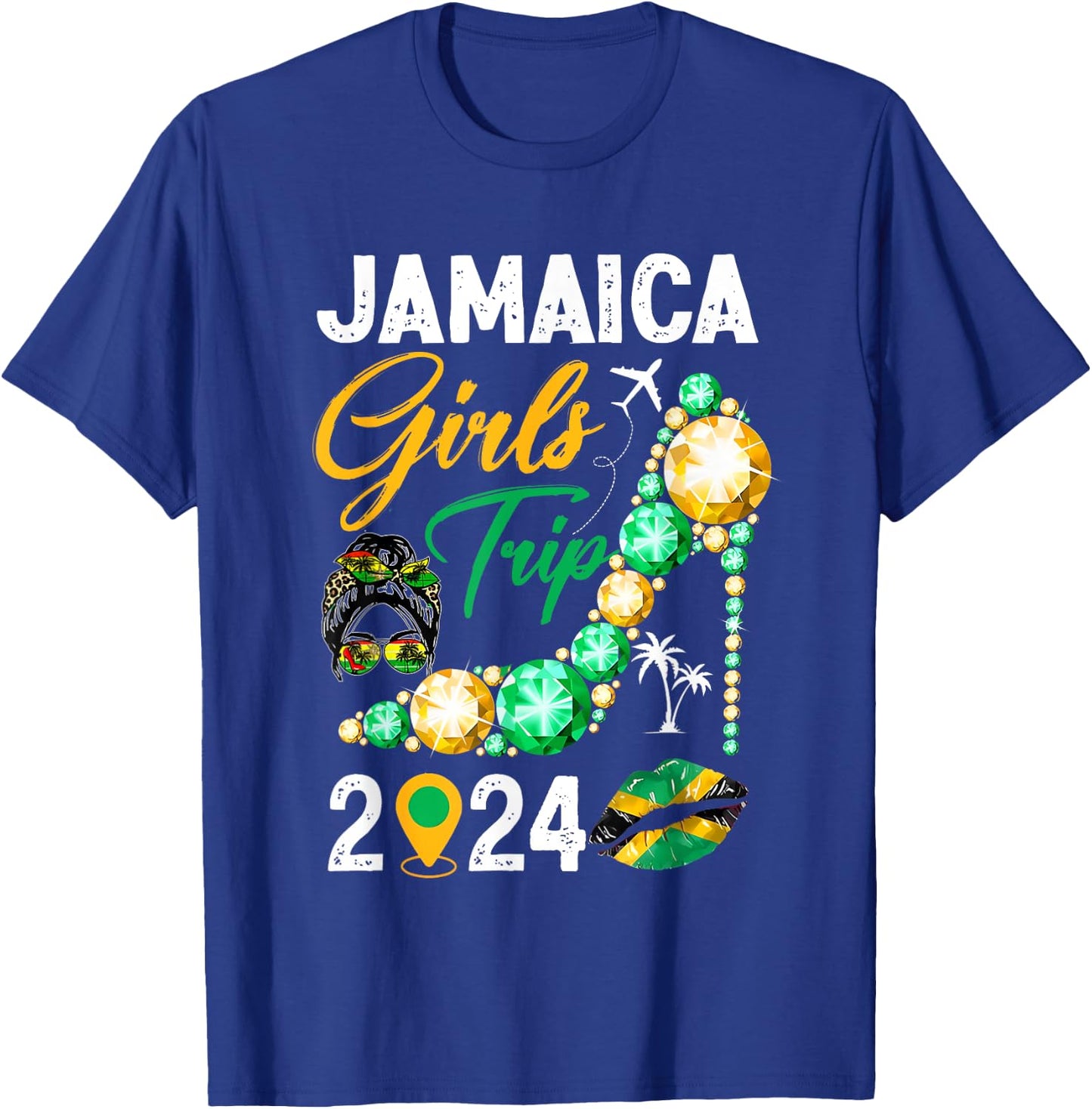 Girls Trip Jamaica 2024 Weekend Summer Vacation Trip T-Shirt - T-Shirt | Royal