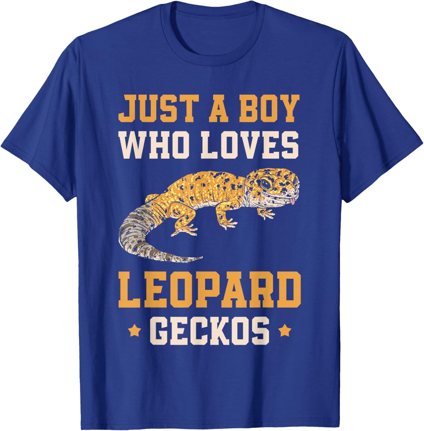 Just A Boy Who Loves Leopard Geckos T-Shirt - T-Shirt | Royal