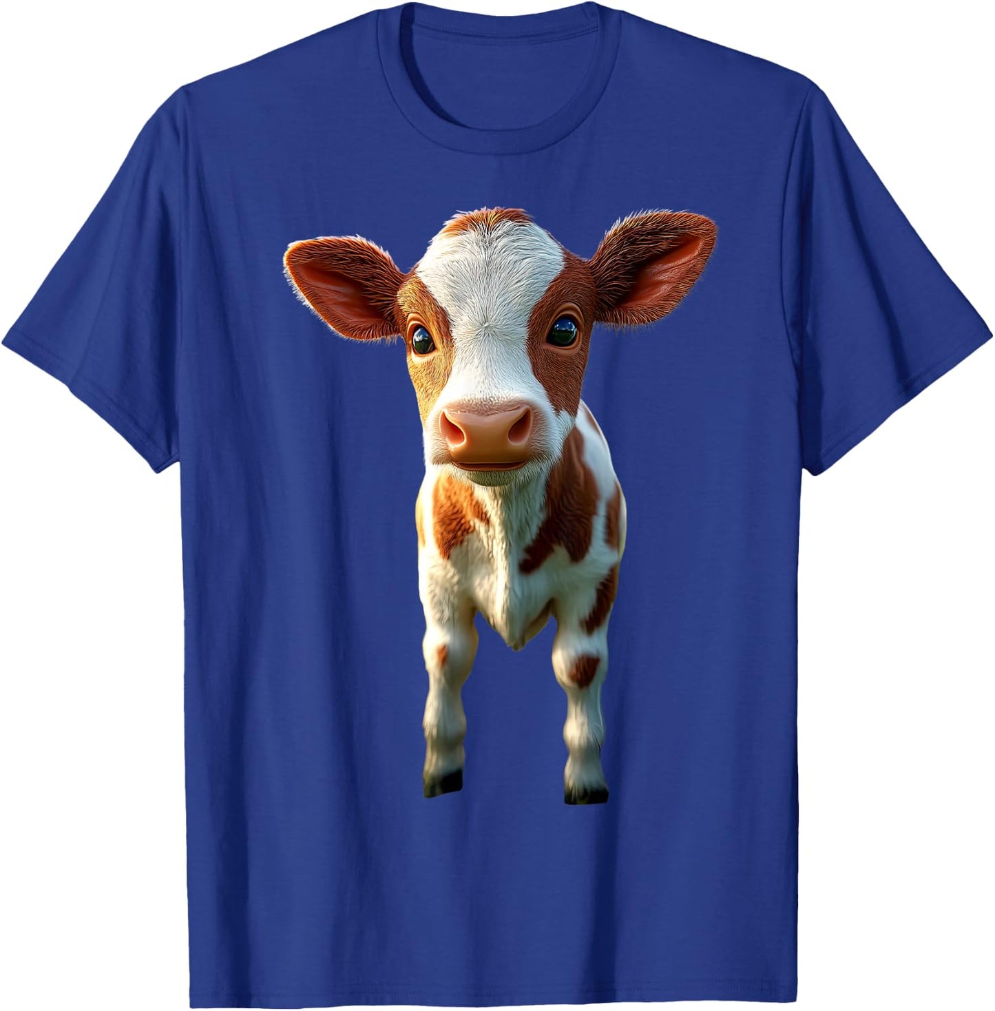 Cow Cattle Farmer Milk Vegan Calf Cows Farm Cute Cow T-Shirt - T-Shirt | Royal