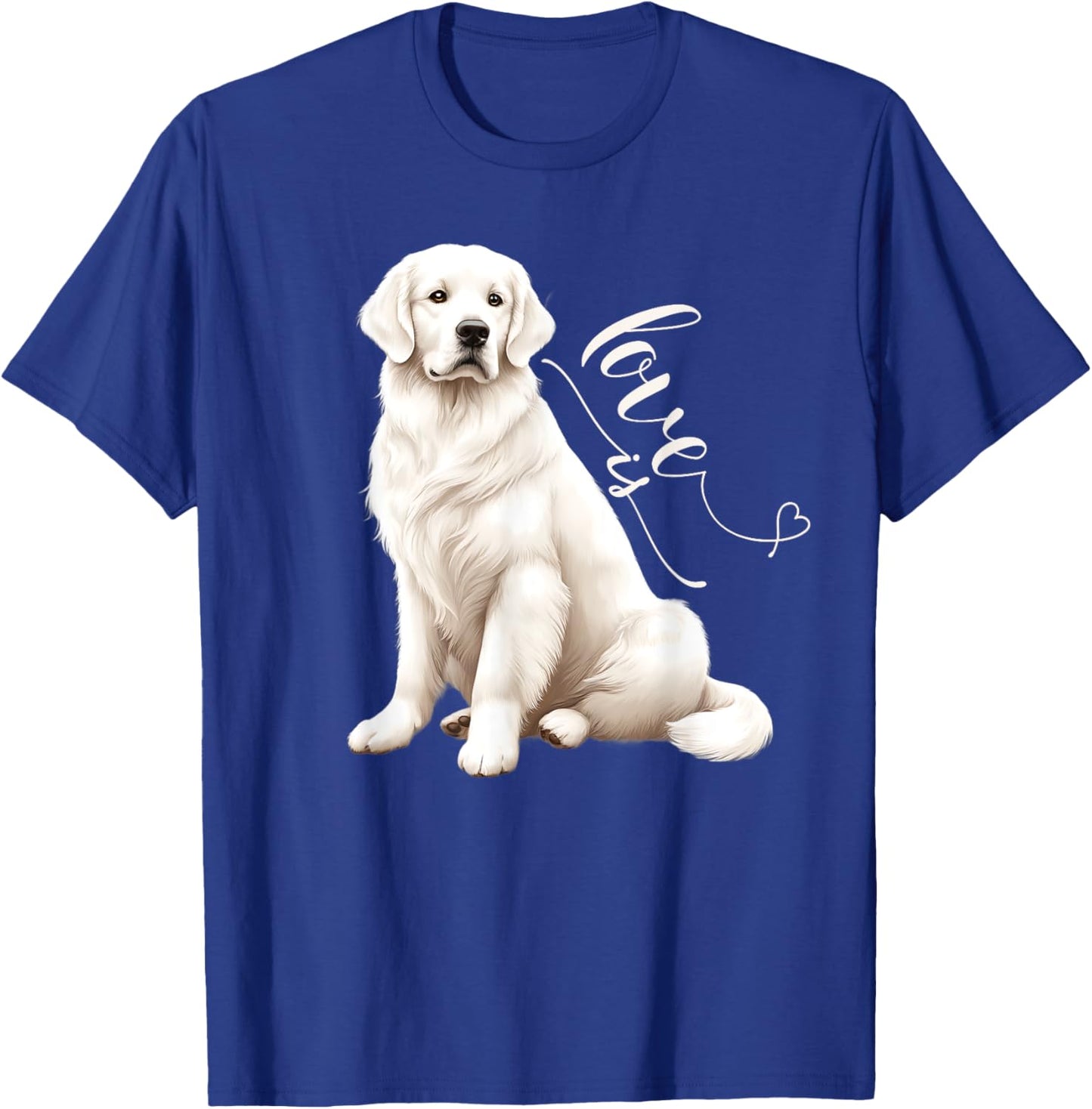English Cream Golden Retriever Gifts, Cute White Puppy Love T-Shirt - T-Shirt | Royal