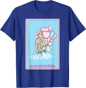 Funny Spanish-Mexican Bingo Gifts - La Quinceañera T-Shirt - T-Shirt | Royal