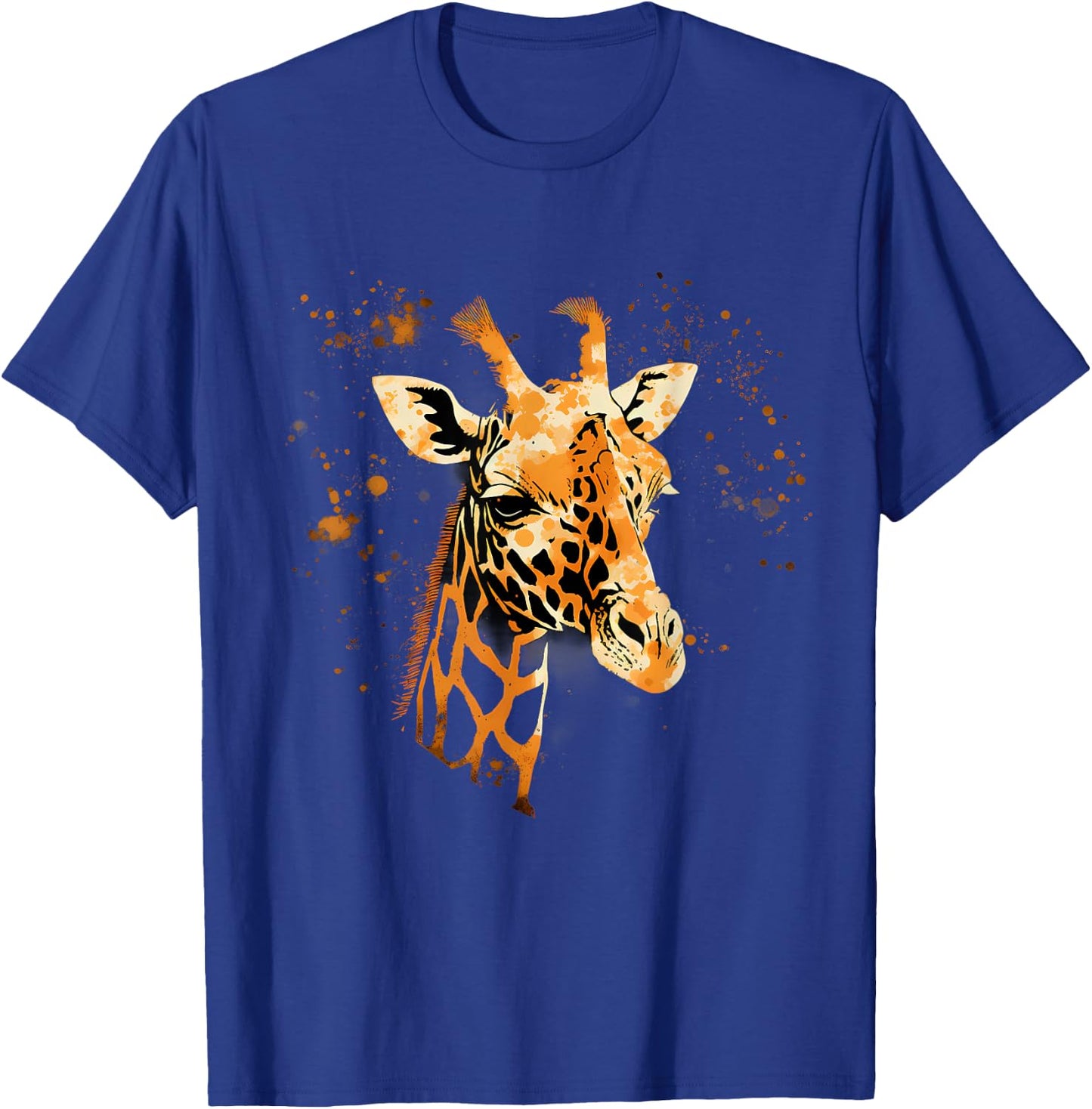 Giraffe, Tierporträt, Nature Splash, Kunstwerk Savanne T-Shirt - T-Shirt | Royal