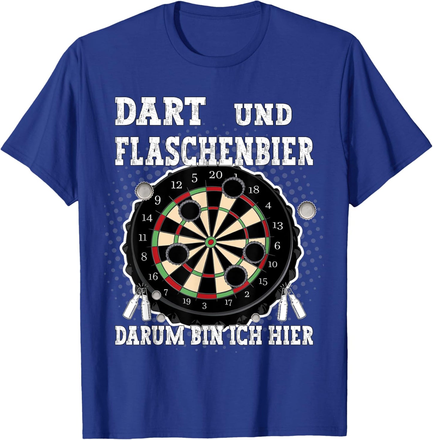 Dart Darts Dart Player Funny Motif , black T-Shirt - T-Shirt | Royal