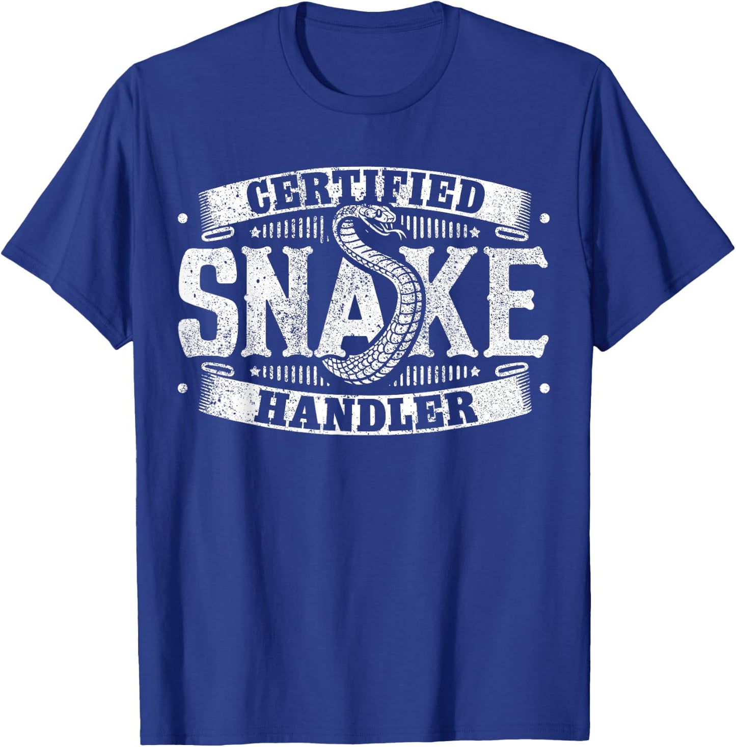 Certified Snake Handler - Snake T-Shirt - T-Shirt | Royal