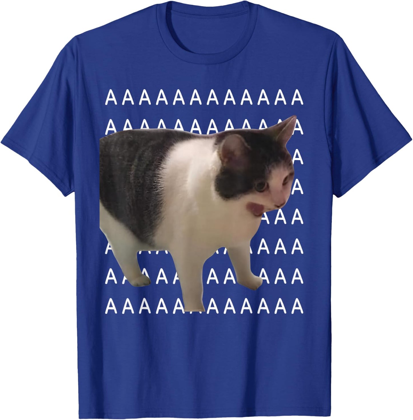 Screaming Cat Meme Angry Cat T-Shirt - T-Shirt | Royal