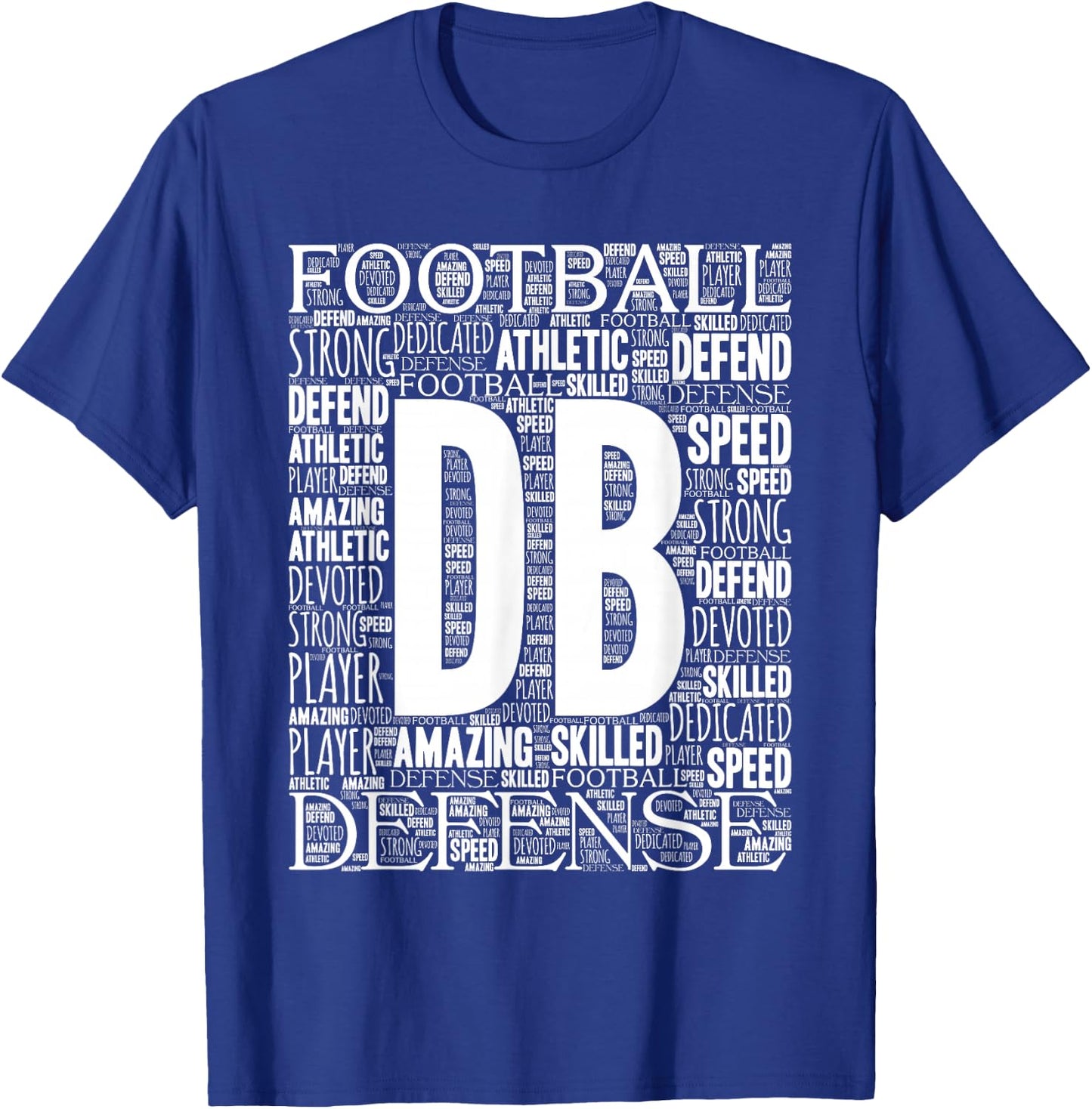 Defensive Back DB Position Football T-Shirt - T-Shirt | Royal