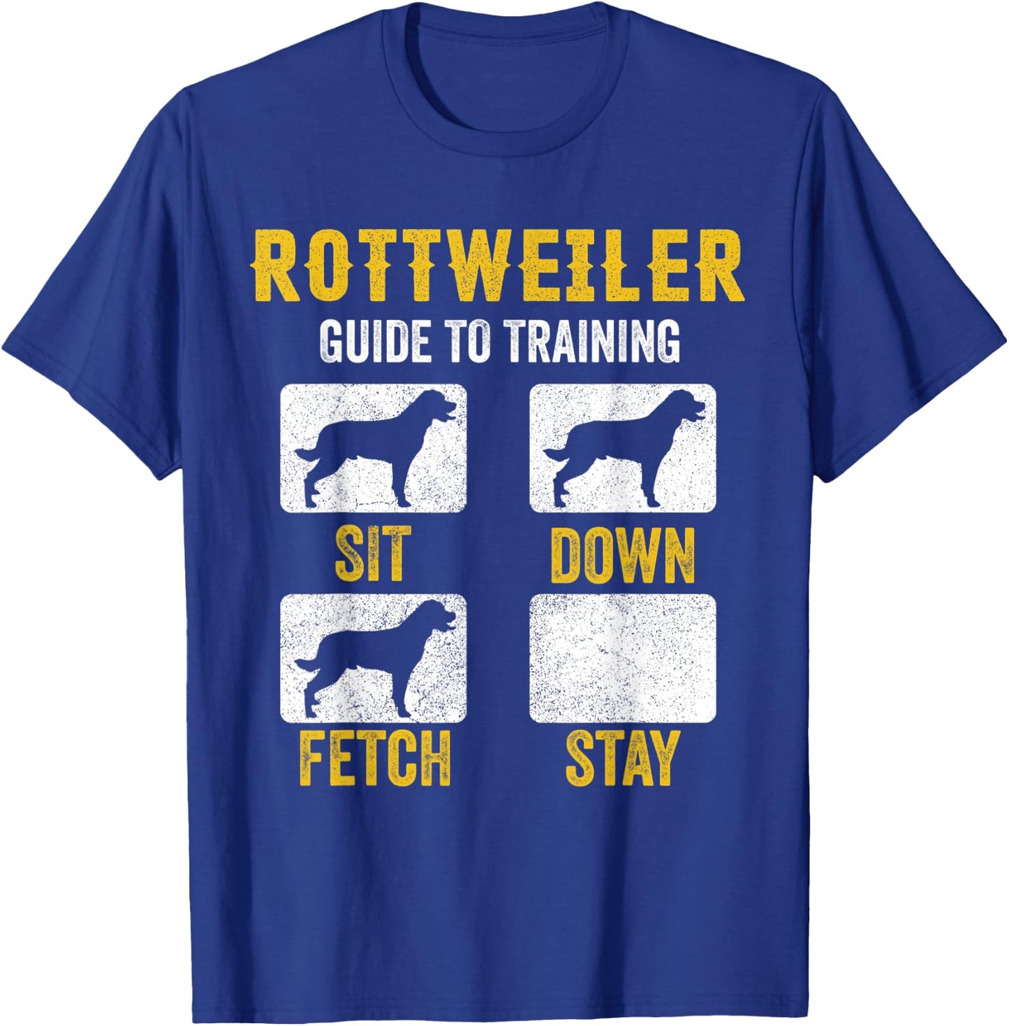 Rottweiler Guide To Training Shirts, Dog Mom Dad Lover Owner T-Shirt - T-Shirt | Royal