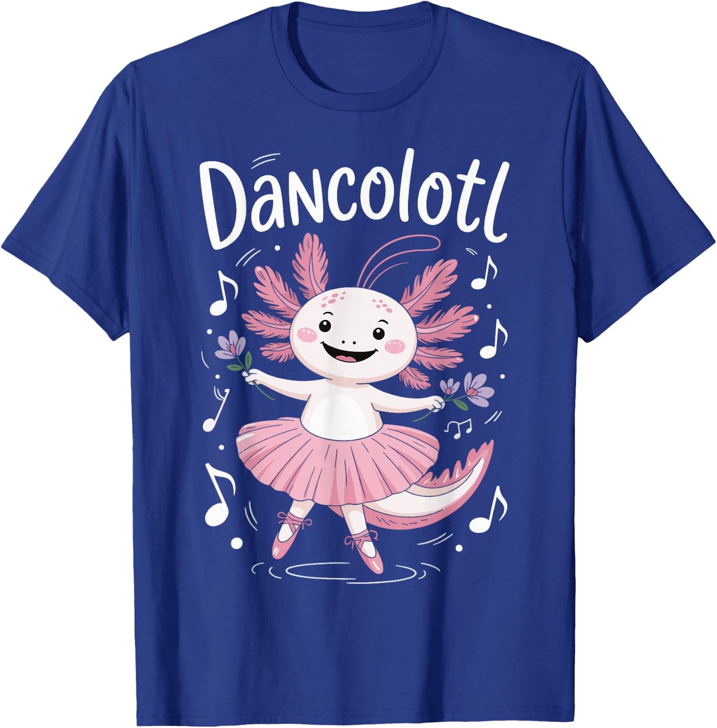 Dancolotl Axolotl Dancing T-Shirt - T-Shirt | Royal