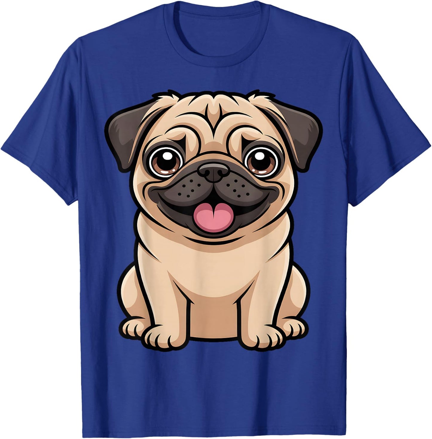 Cute Pug Lover T-Shirt - T-Shirt | Royal