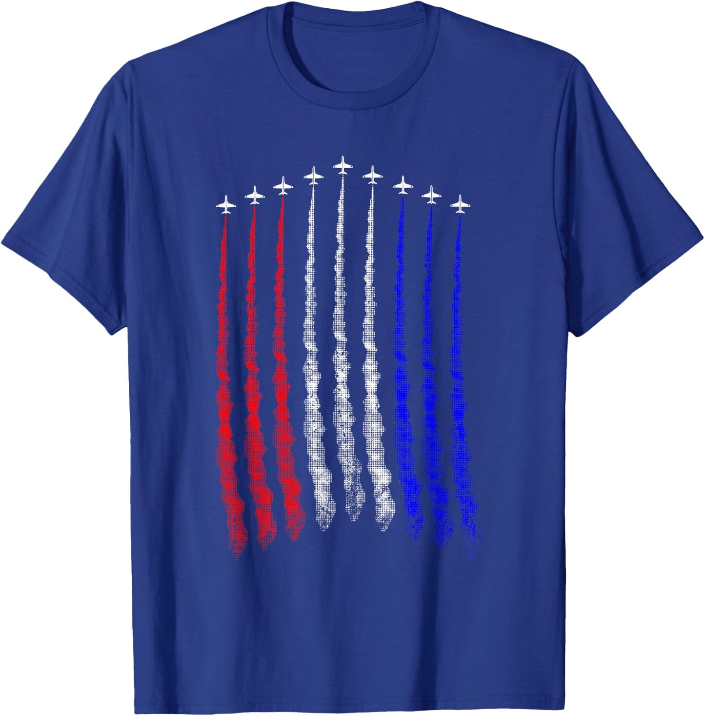 Red White Blue Air Force Flyover T-Shirt - T-Shirt | Royal
