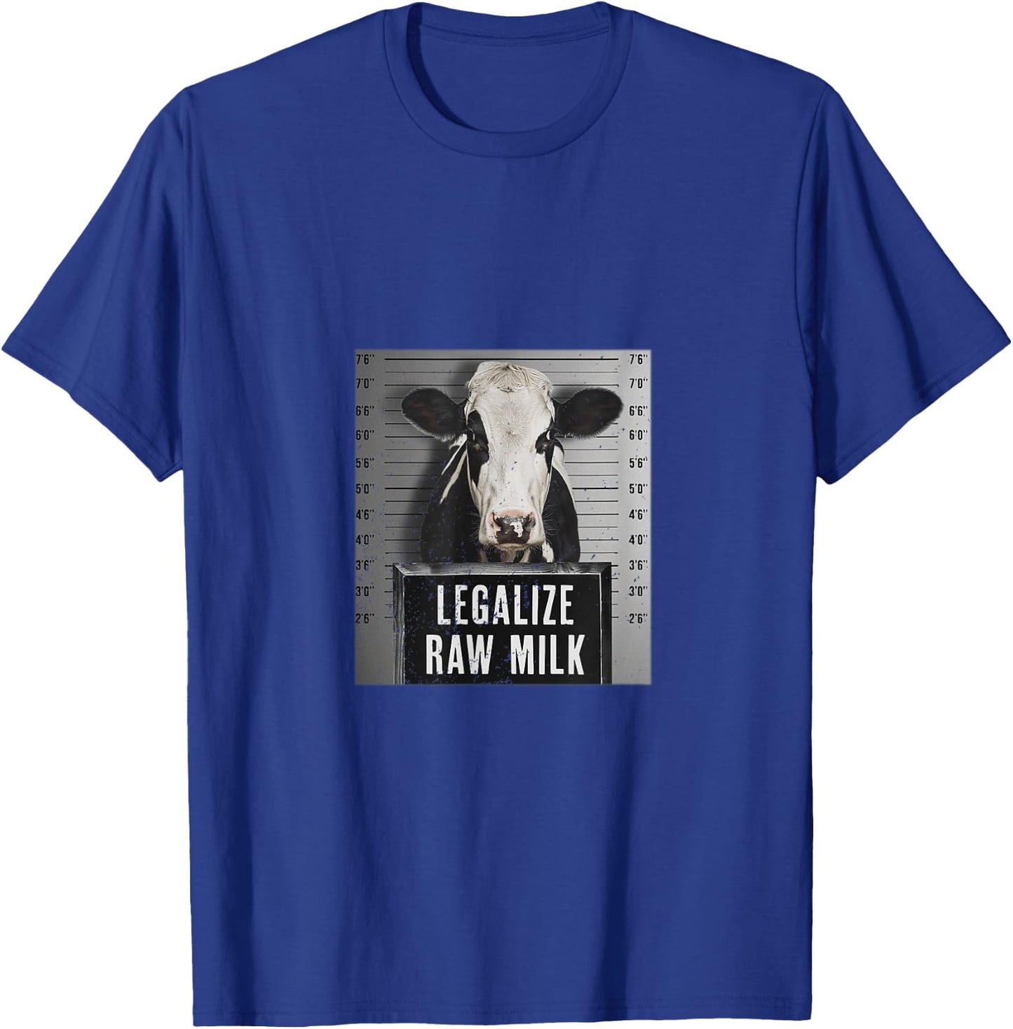 Legalize Raw Milk - Drink Raw Milk Design T-Shirt - T-Shirt | Royal