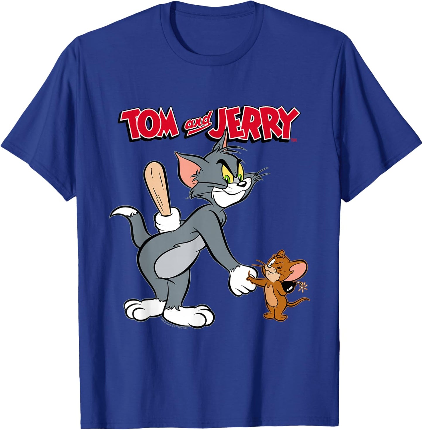 Tom and Jerry Hand Shake T-Shirt - T-Shirt | Royal