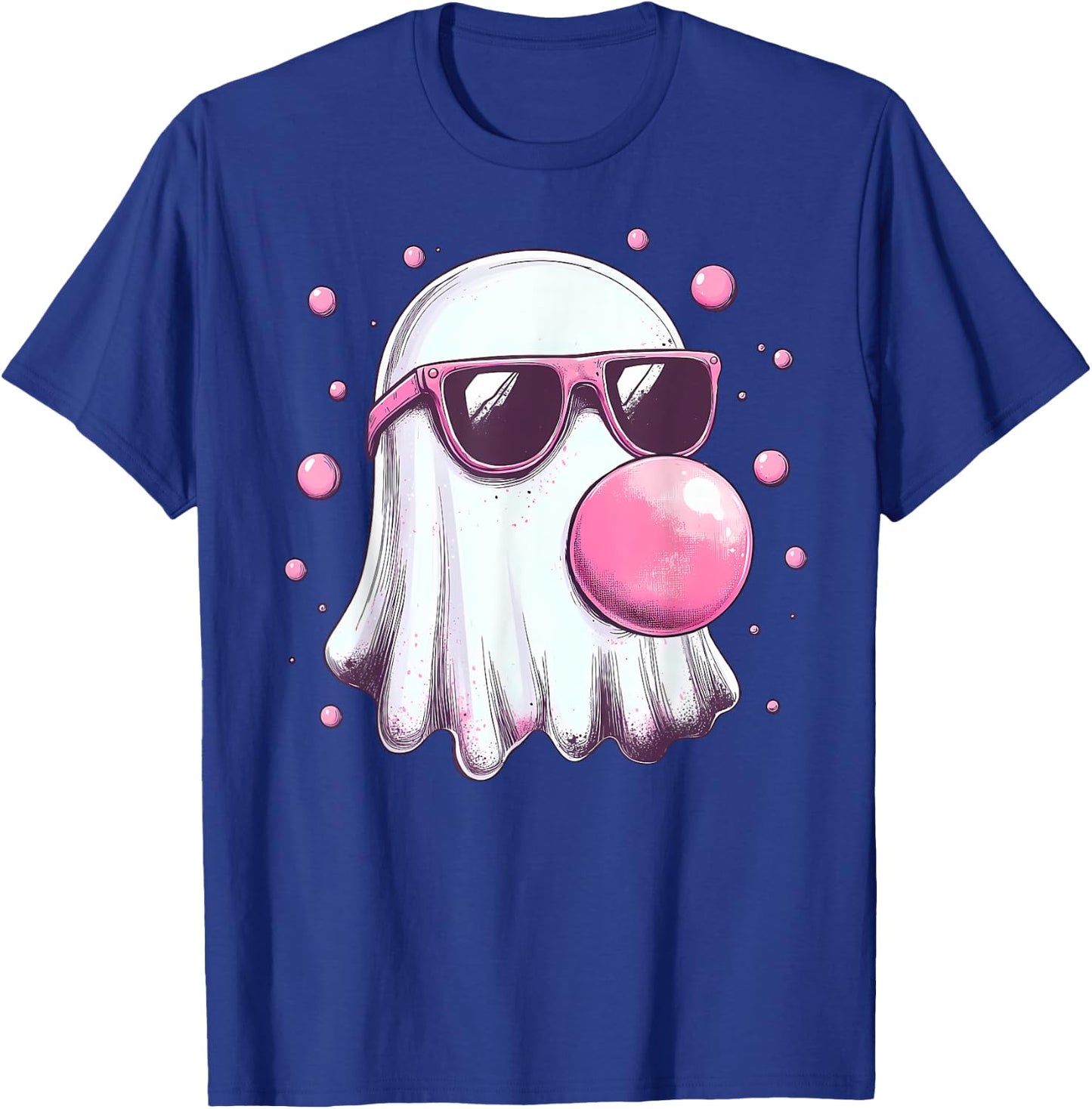 Cute Pink Ghost Bubble Gum Halloween Costume Women Kids T-Shirt - T-Shirt | Royal