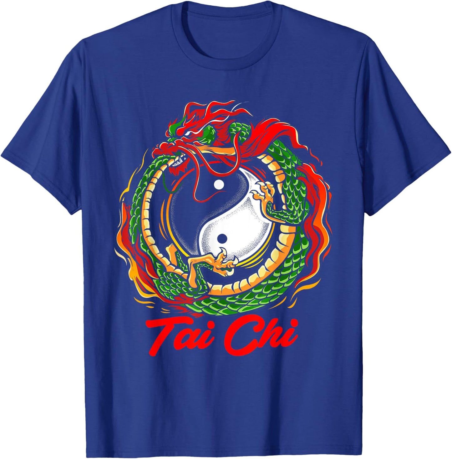 Chinese Dragon Tai Chi Apparel T-Shirt - T-Shirt | Royal