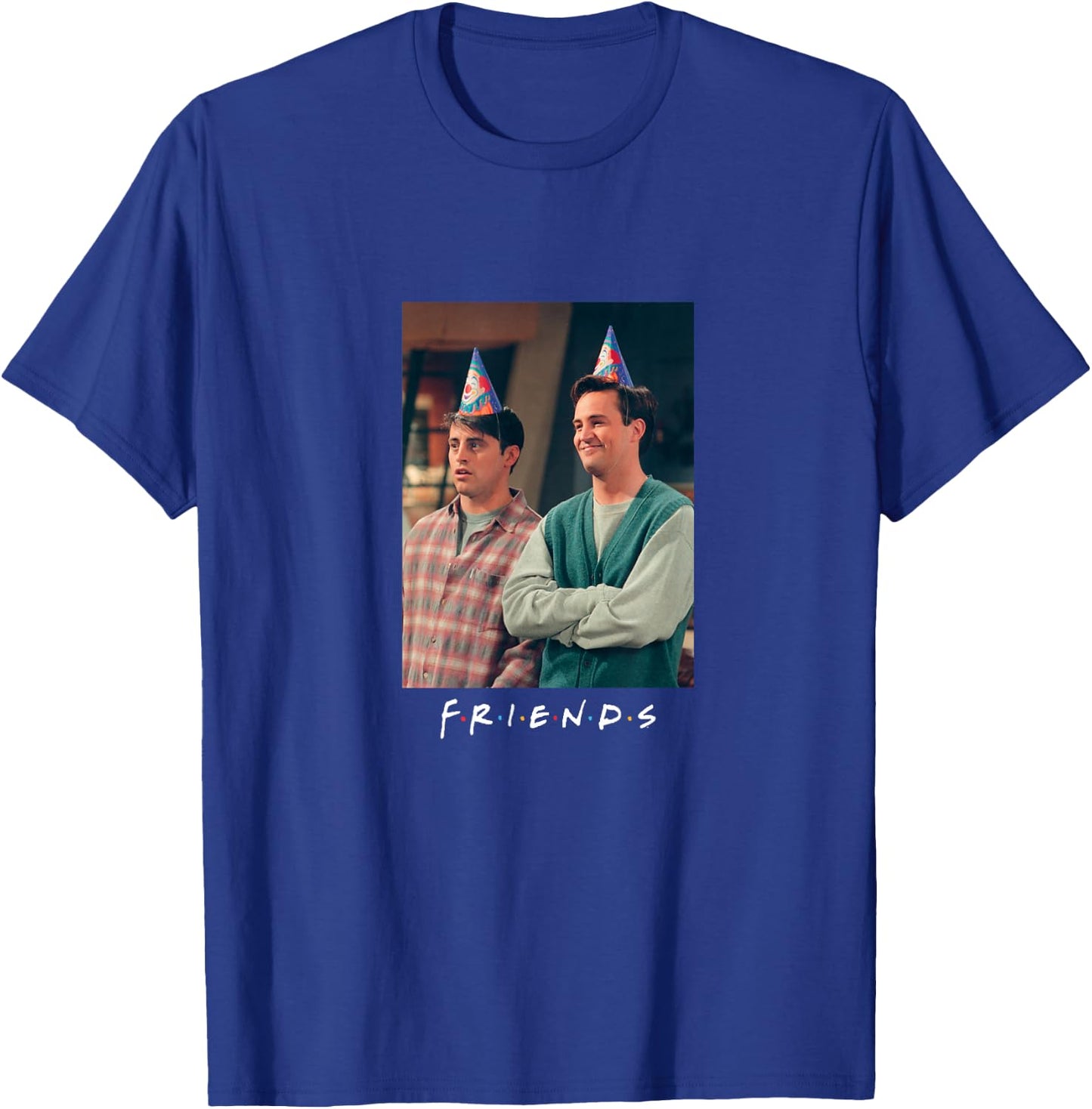 Friends TV Series Joey & Chandler Birthday NY Logo PAPL181 T-Shirt - T-Shirt | Royal