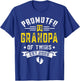Promoted To Grandpa Of Twins Est. 2026 T-Shirt - T-Shirt | Royal