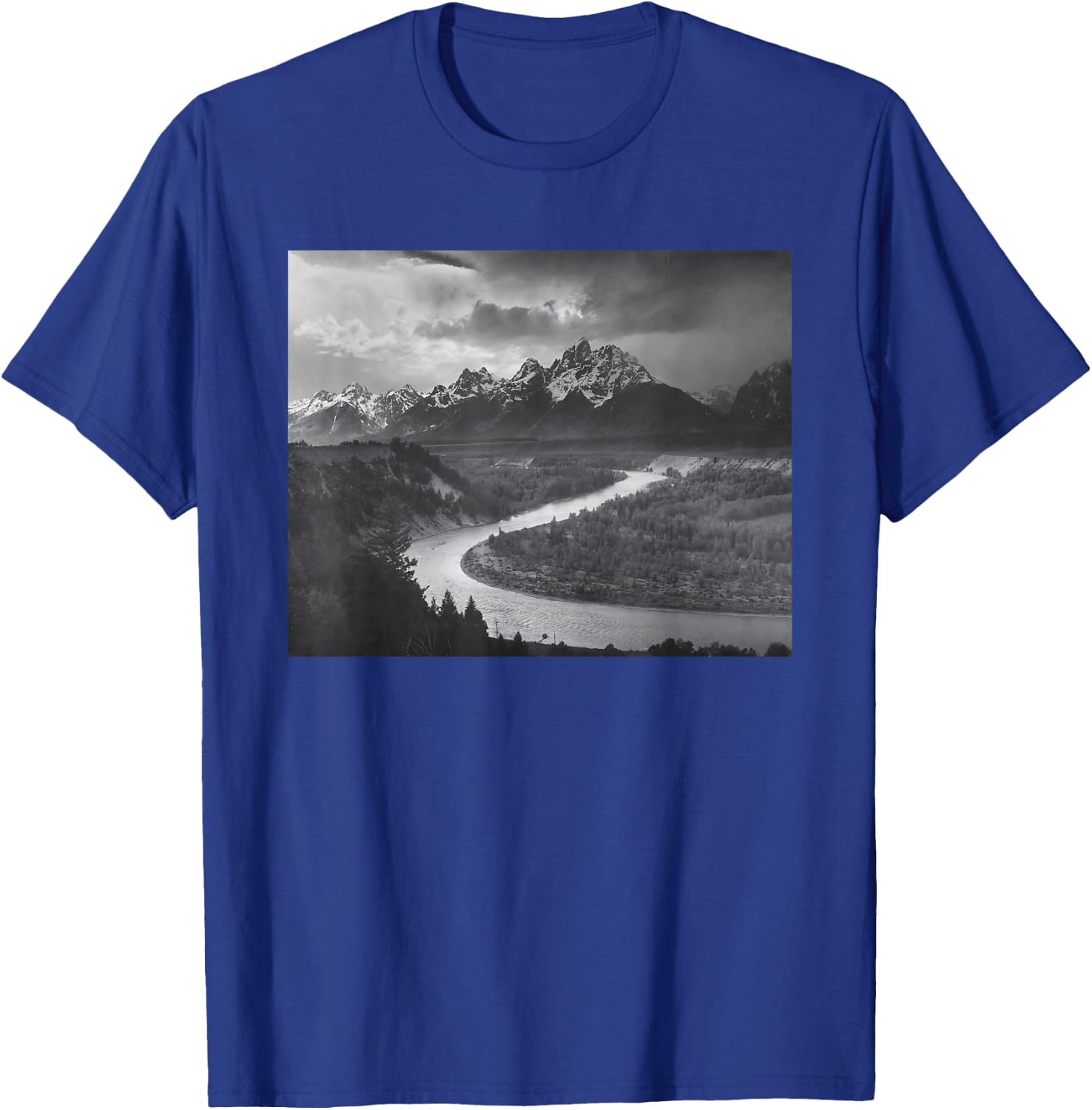 The Tetons and the Snake River T-Shirt - T-Shirt | Royal