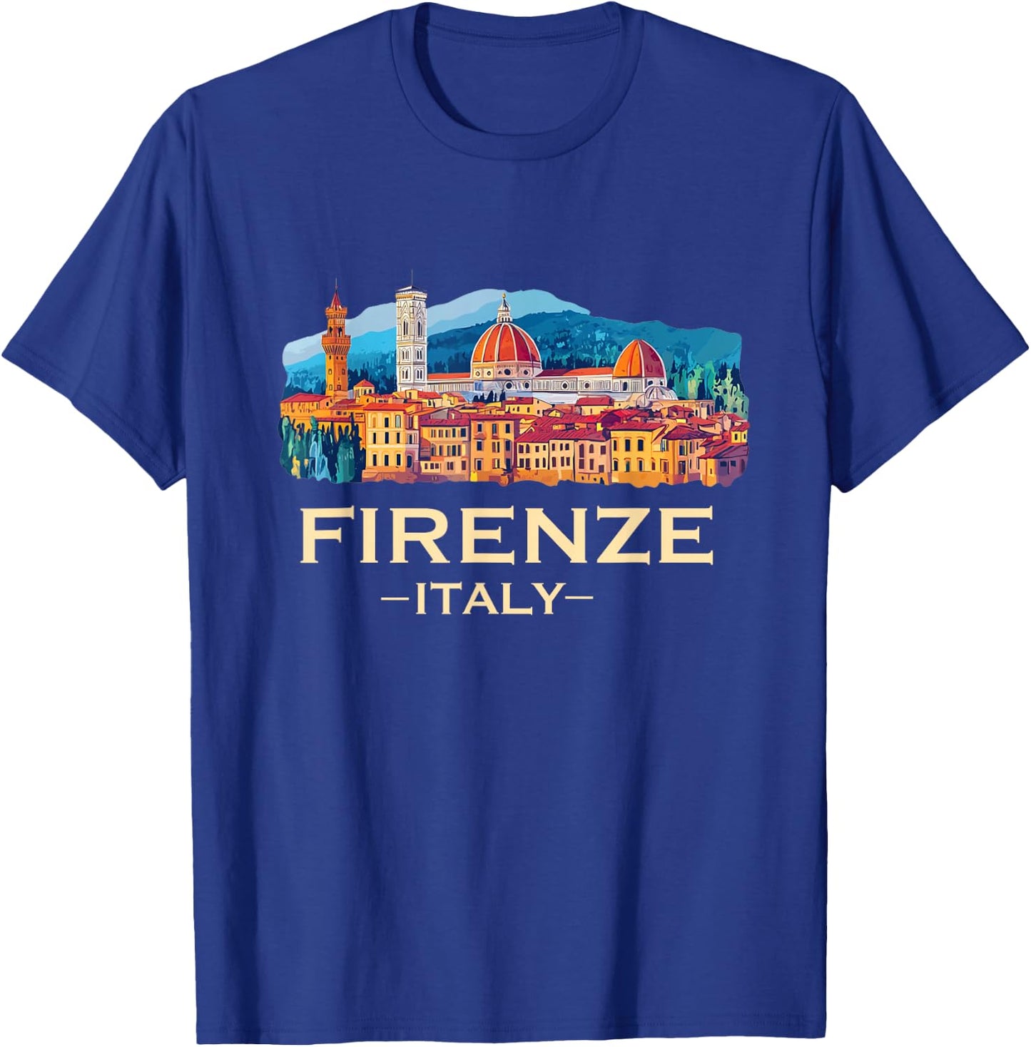 Firenze Italy Souvenirs Skyline Souvenir From Florence Italy T-Shirt - T-Shirt | Royal