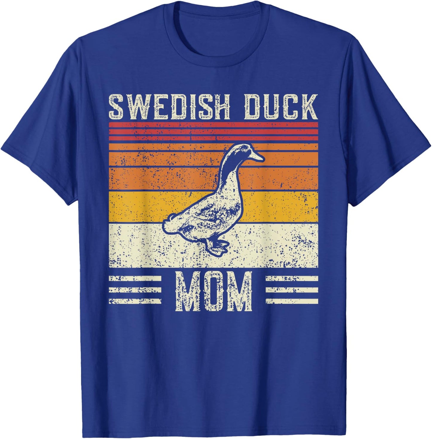 Best Duck Mom Women - Vintage Swedish Duck T-Shirt - T-Shirt | Royal