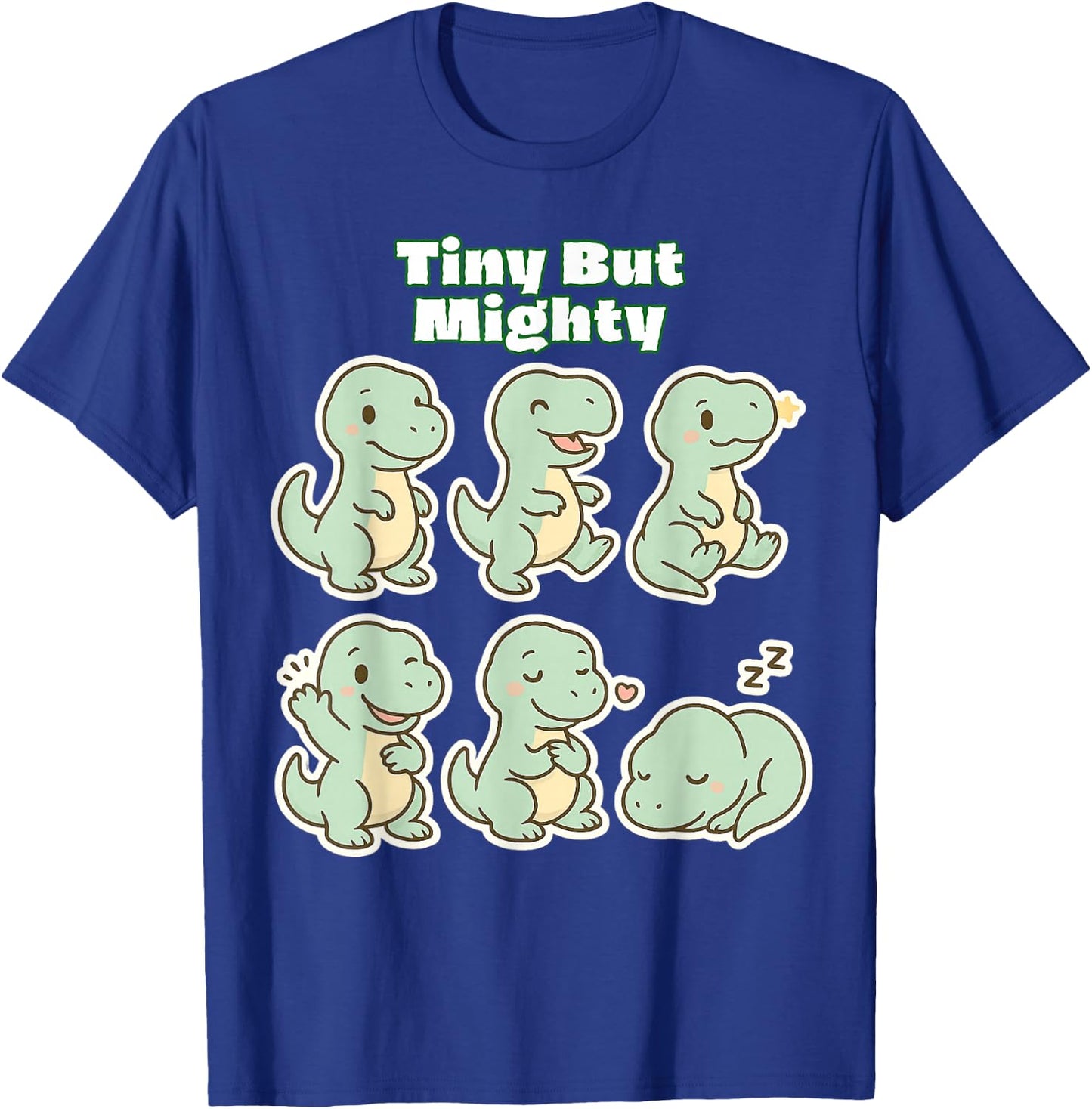 Tiny But Mighty Cute Baby T-Rex Dinosaur T-Shirt - T-Shirt | Royal