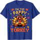 I'm the Pappy Turkey Matching 2024 Family Thanksgiving T-Shirt - T-Shirt | Royal