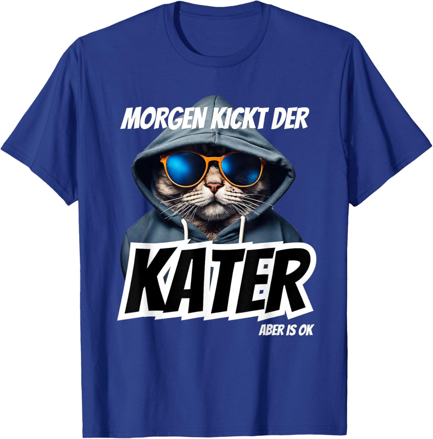 Morgen Kickt der Kater Malle Party Summer with Julian Apres , black T-Shirt - T-Shirt | Royal