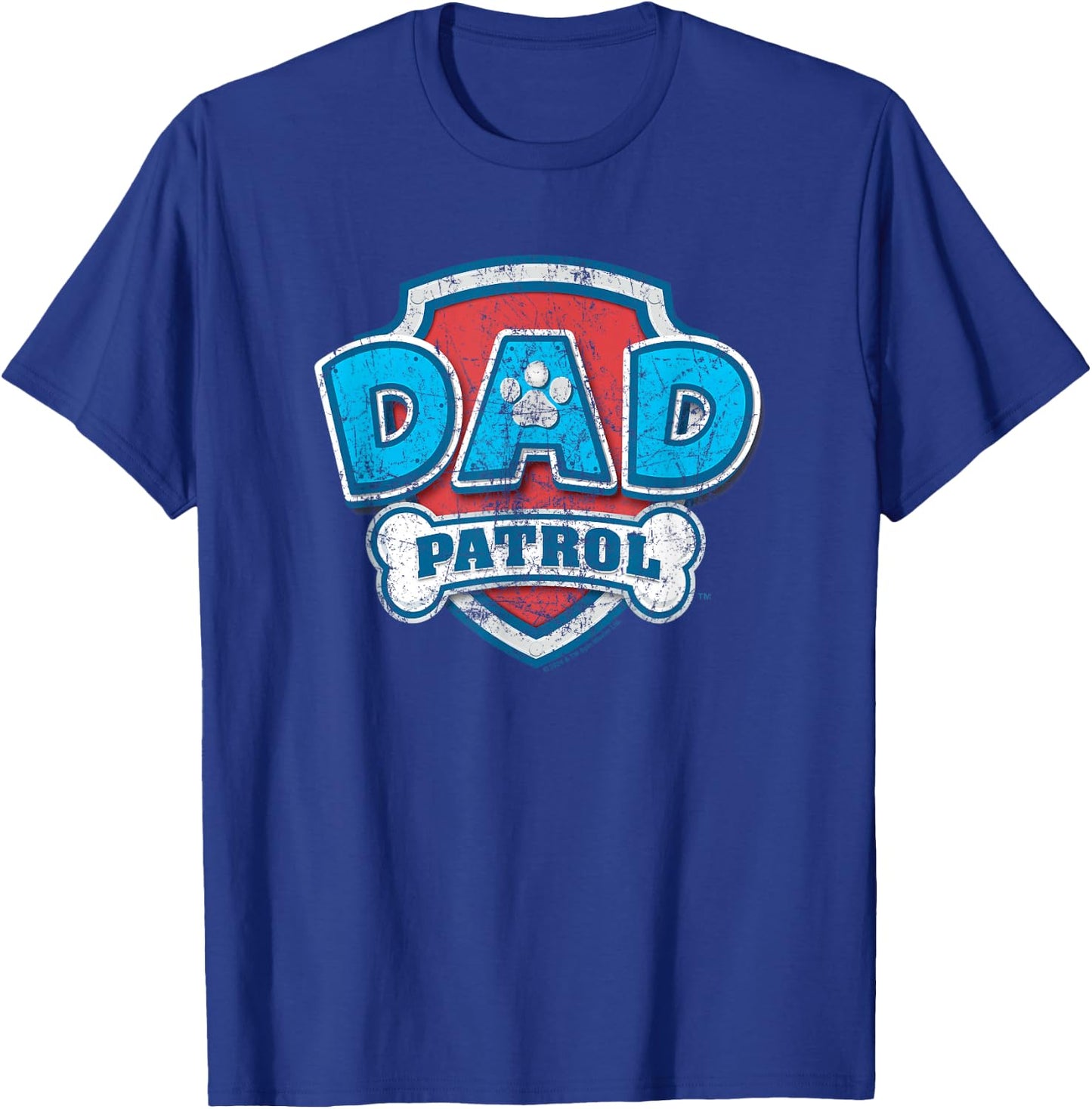 Paw Patrol Father's Day Dad Patrol , black T-Shirt - T-Shirt | Royal
