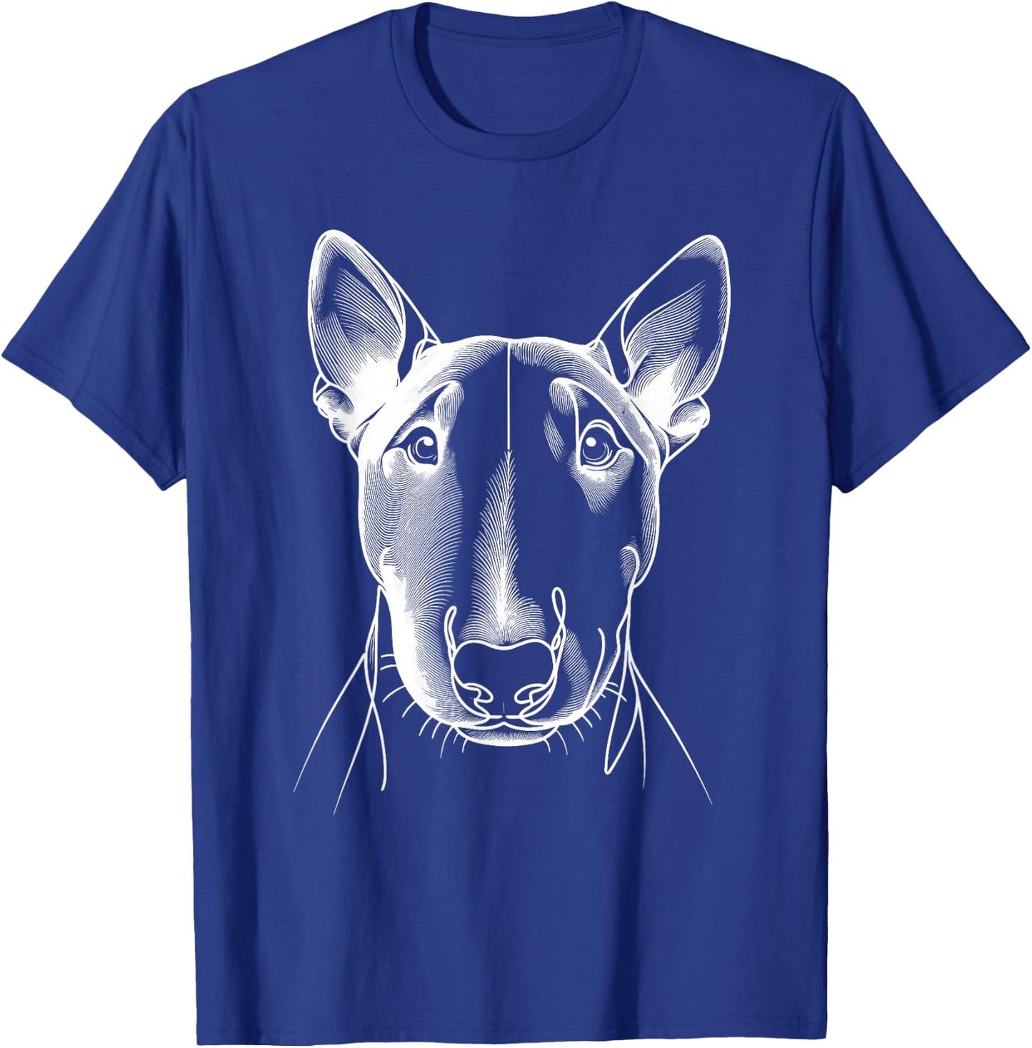 Line Art Miniature Bull Terrier Mini Bull , Black, S T-Shirt - T-Shirt | Royal