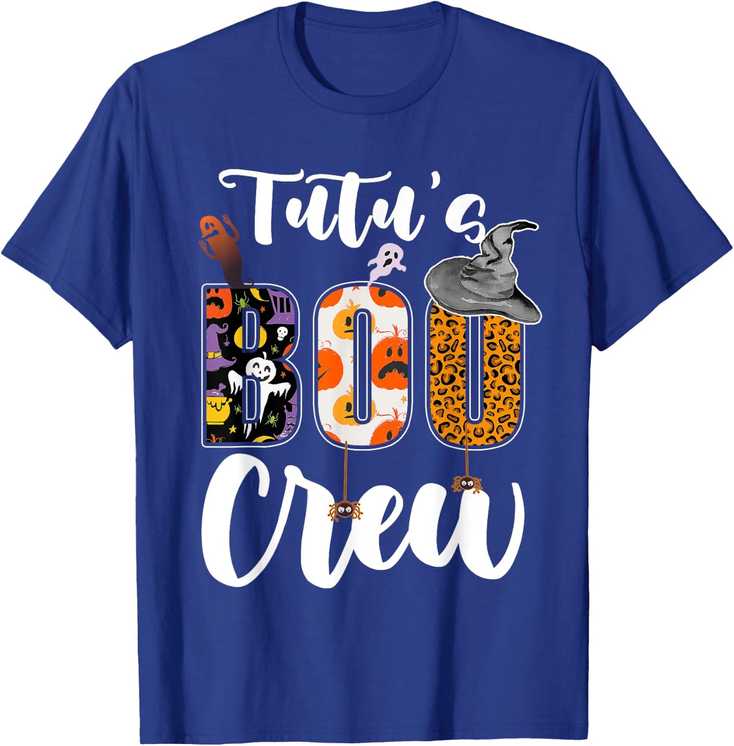 Tutu's Boo Crew Halloween Grandma Grandkids Matching T-Shirt - T-Shirt | Royal