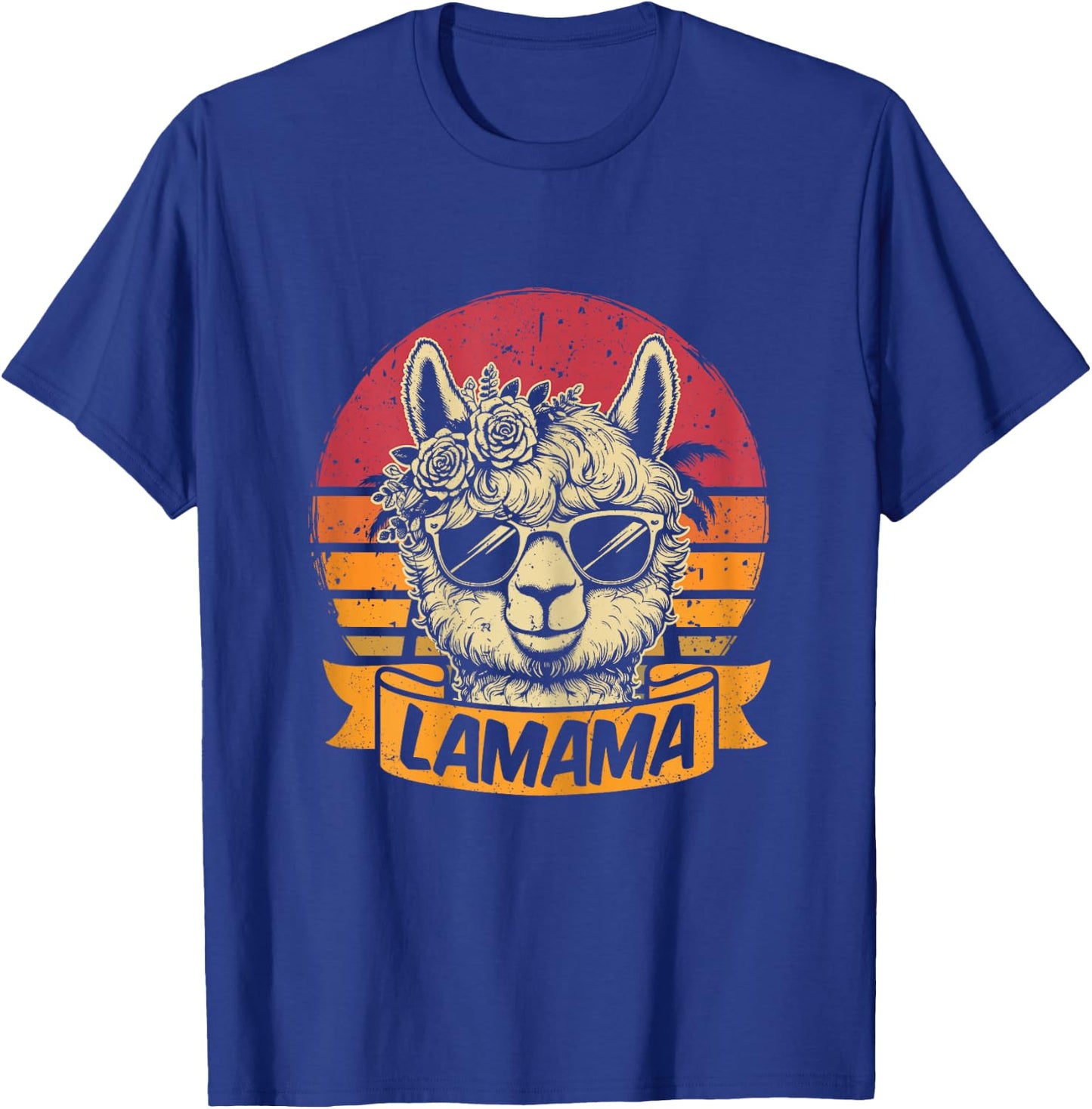 Lamama Süßes Mama Lama Fan Liebhaber Frischgebackene Mutter T-Shirt - T-Shirt | Royal
