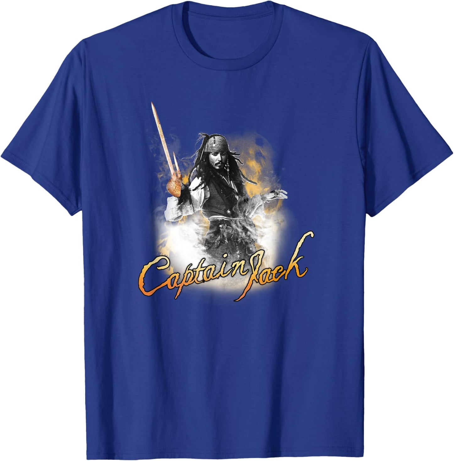 Disney Pirates of the Caribbean Captain Jack Poster T-Shirt - T-Shirt | Royal