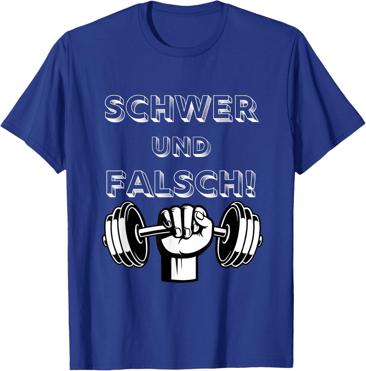 Ruhl with Hard and False Bodybuilding Gym Fitness Studio, black T-Shirt - T-Shirt | Royal