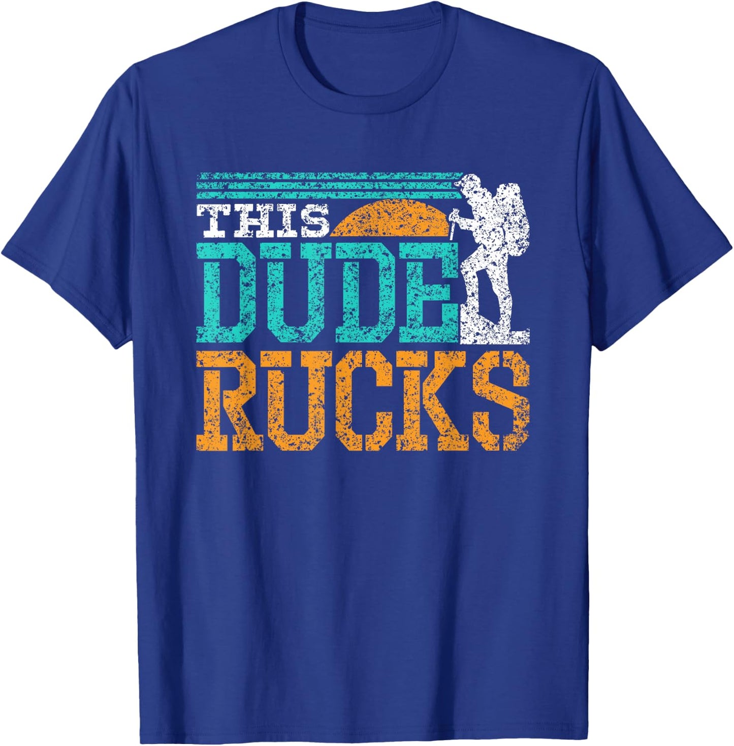 This Dude Rucks Backpack Rucksack Ruck Workout Rucking T-Shirt - T-Shirt | Royal