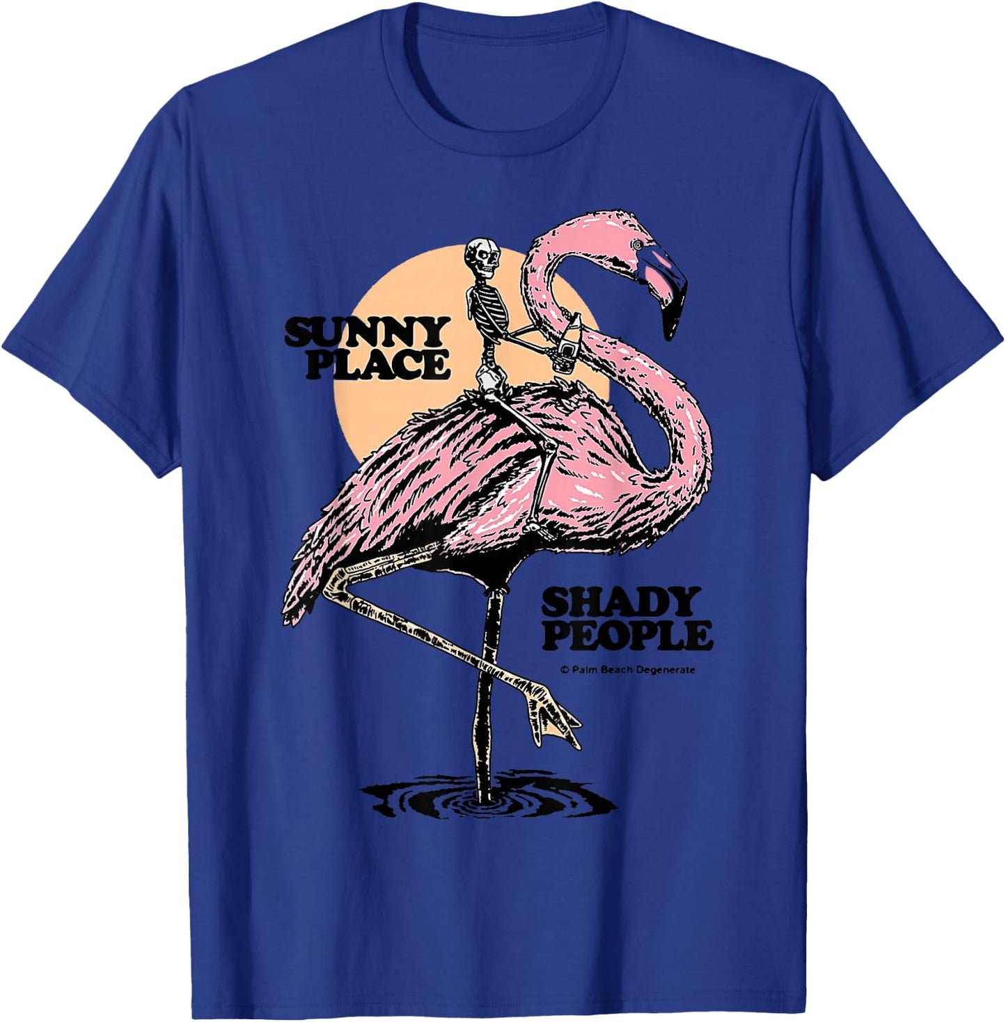 Flamingo Sunny Place Twenty People T-Shirt - T-Shirt | Royal