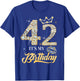 It's My 42nd Birthday Diamond Shoes 42 Years Old Women T-Shirt - T-Shirt | Royal