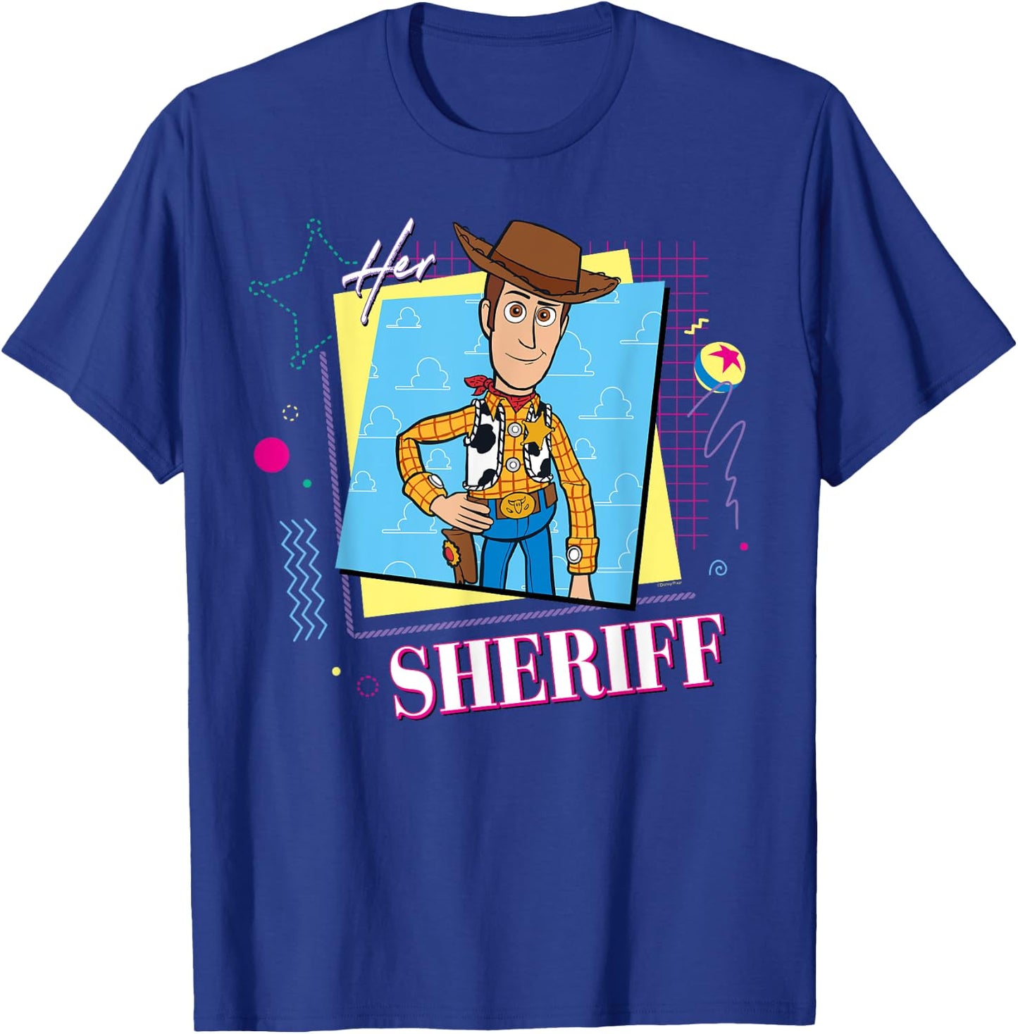 Disney and Pixar's Toy Story Couples Matching Her Sheriff , Black, S T-Shirt - T-Shirt | Royal