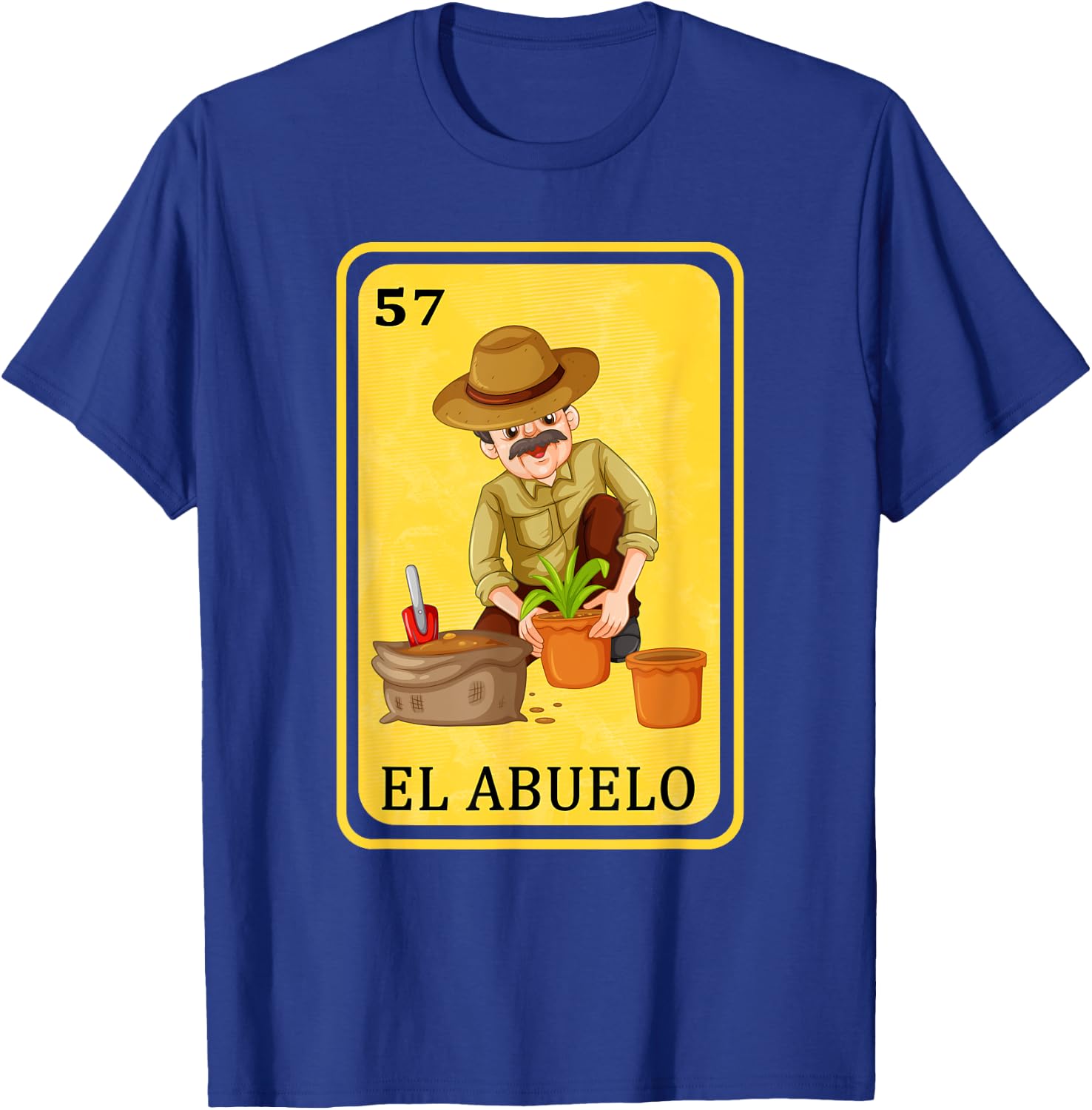 Spanish-Mexican Bingo Funny Gifts - El Abuelo T-Shirt - T-Shirt | Royal