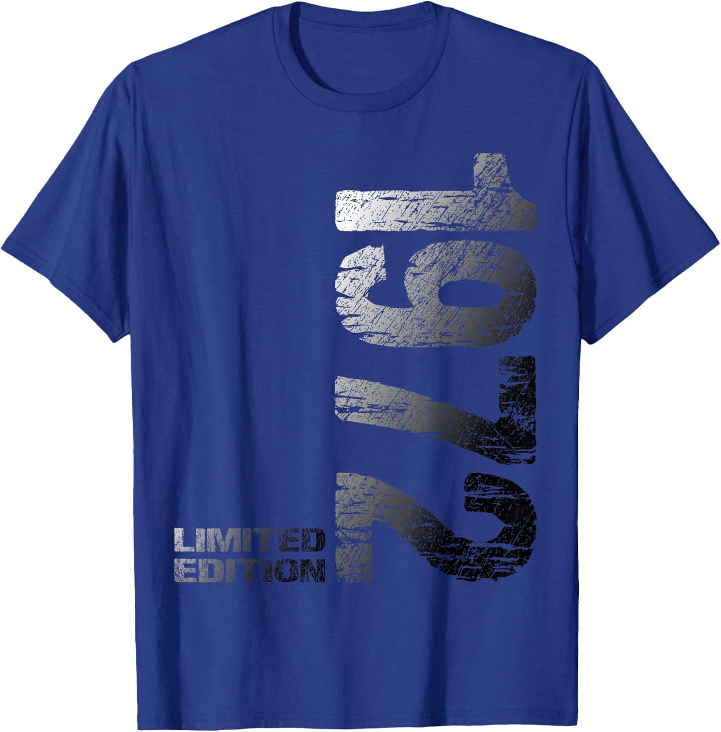 51st Birthday 1972 Limited Edition Man Woman , blue T-Shirt - T-Shirt | Royal