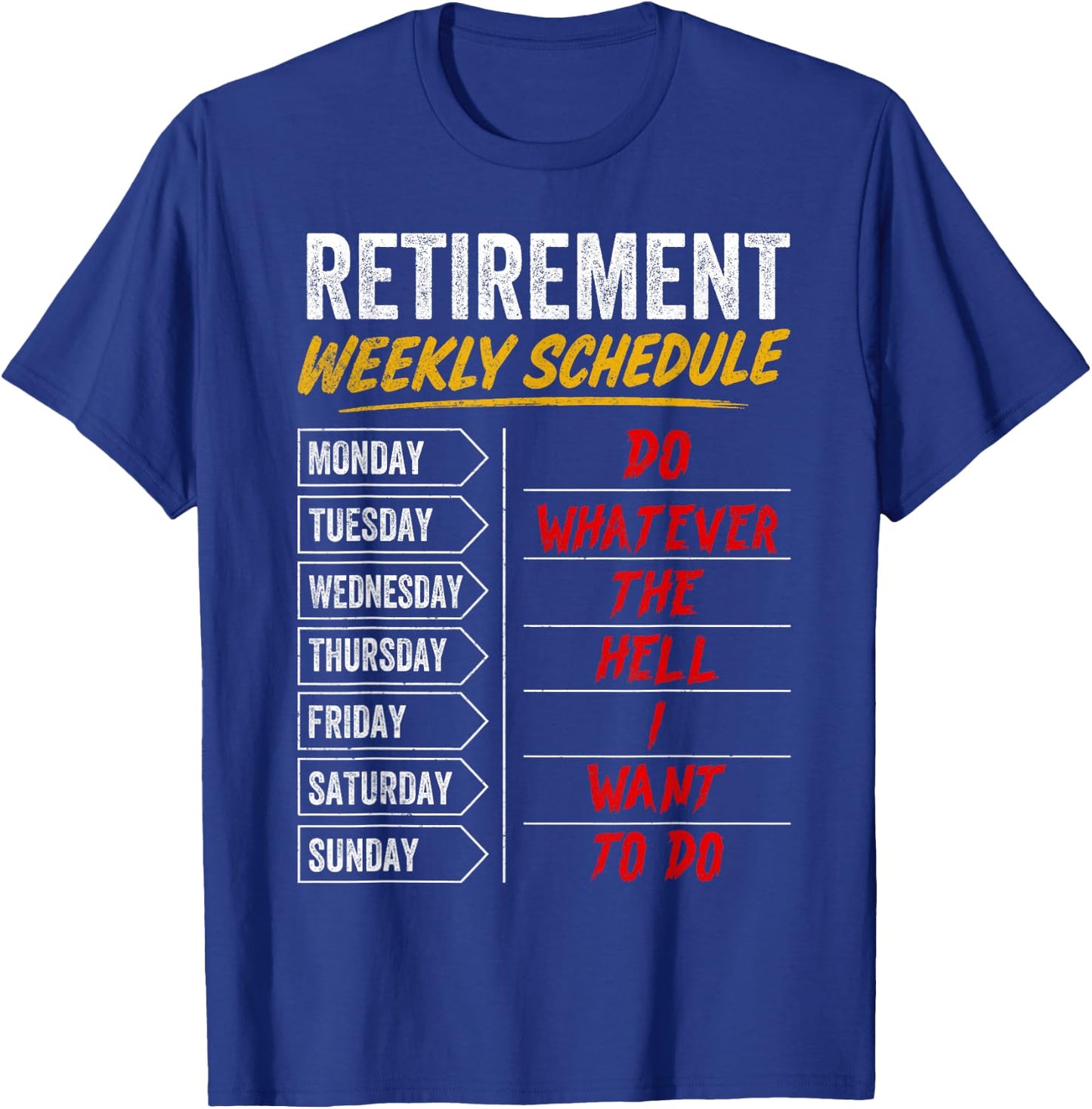 Funny Retirement Shirts Dad Grandpa Men Retired Life Humor T-Shirt - T-Shirt | Royal