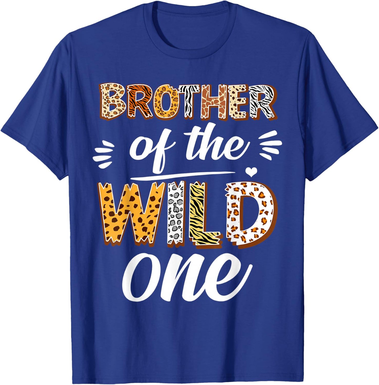 Brother Of The Wild One 1st Birthday Africa Safari Animals T-Shirt - T-Shirt | Royal