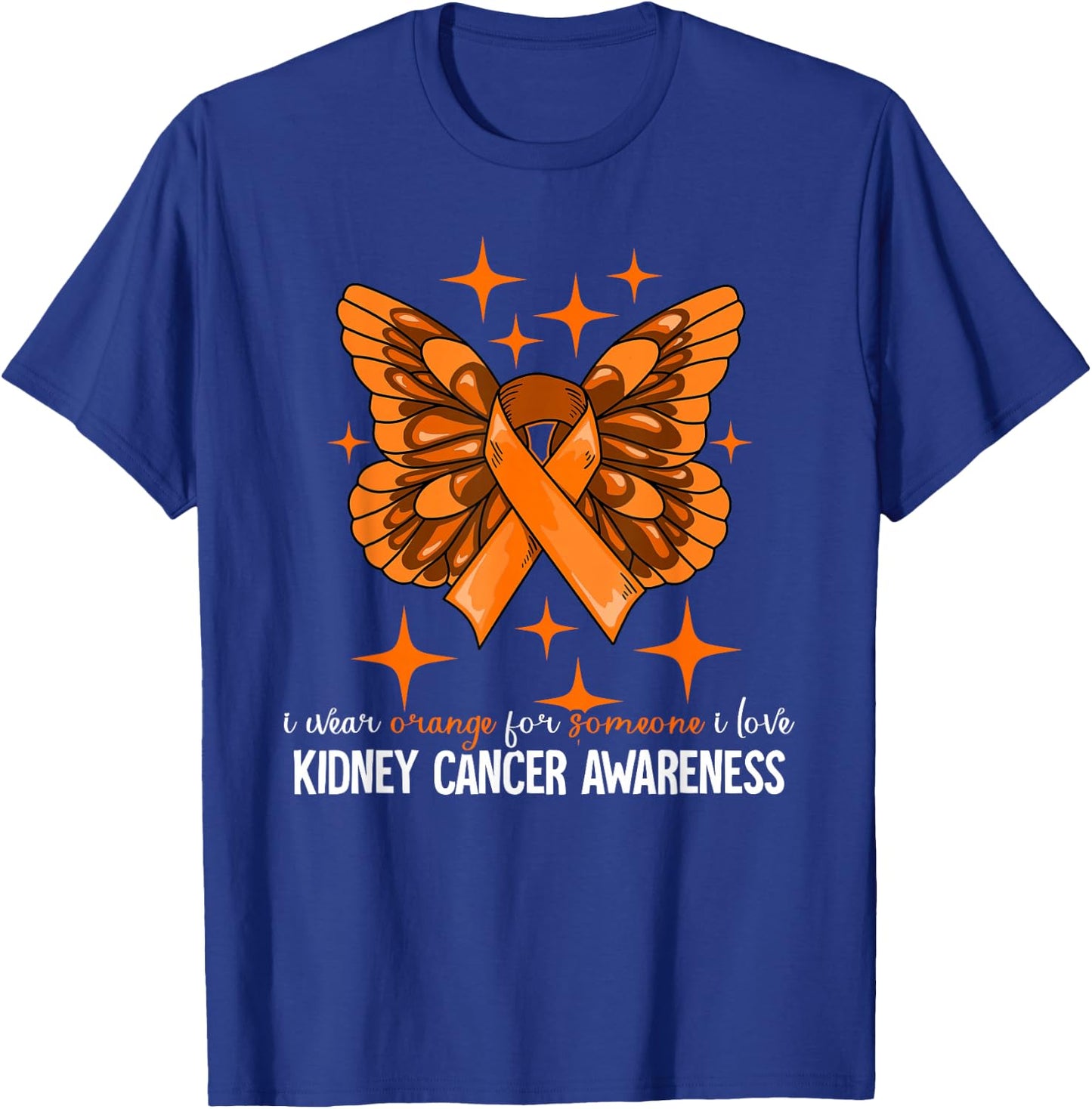 Kidney Cancer Gifts Kidney Cancer Awareness - Women's Black Short Sleeve Classic Fit - Small T-Shirt - T-Shirt | Royal