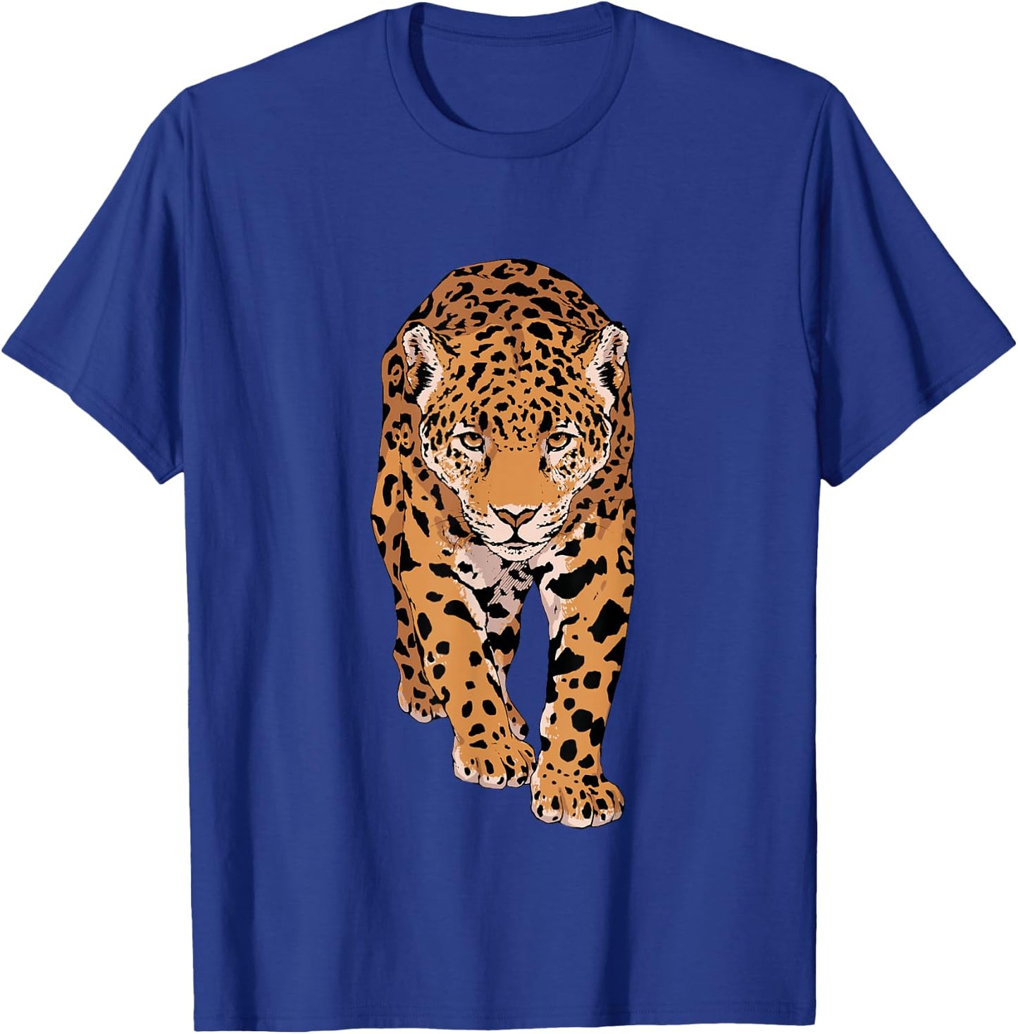 Leopard Animal Motif Children's Zoo Animals Leopard , black T-Shirt - T-Shirt | Royal