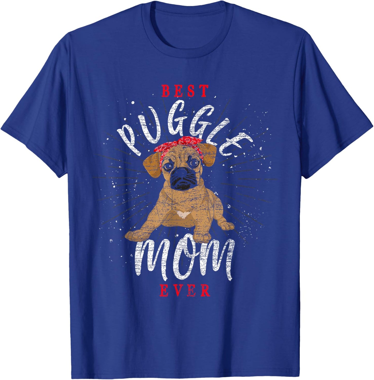 Cute Puggle Mom Mothers Day Dog Parent Dog Lover Puggle T-Shirt - T-Shirt | Royal