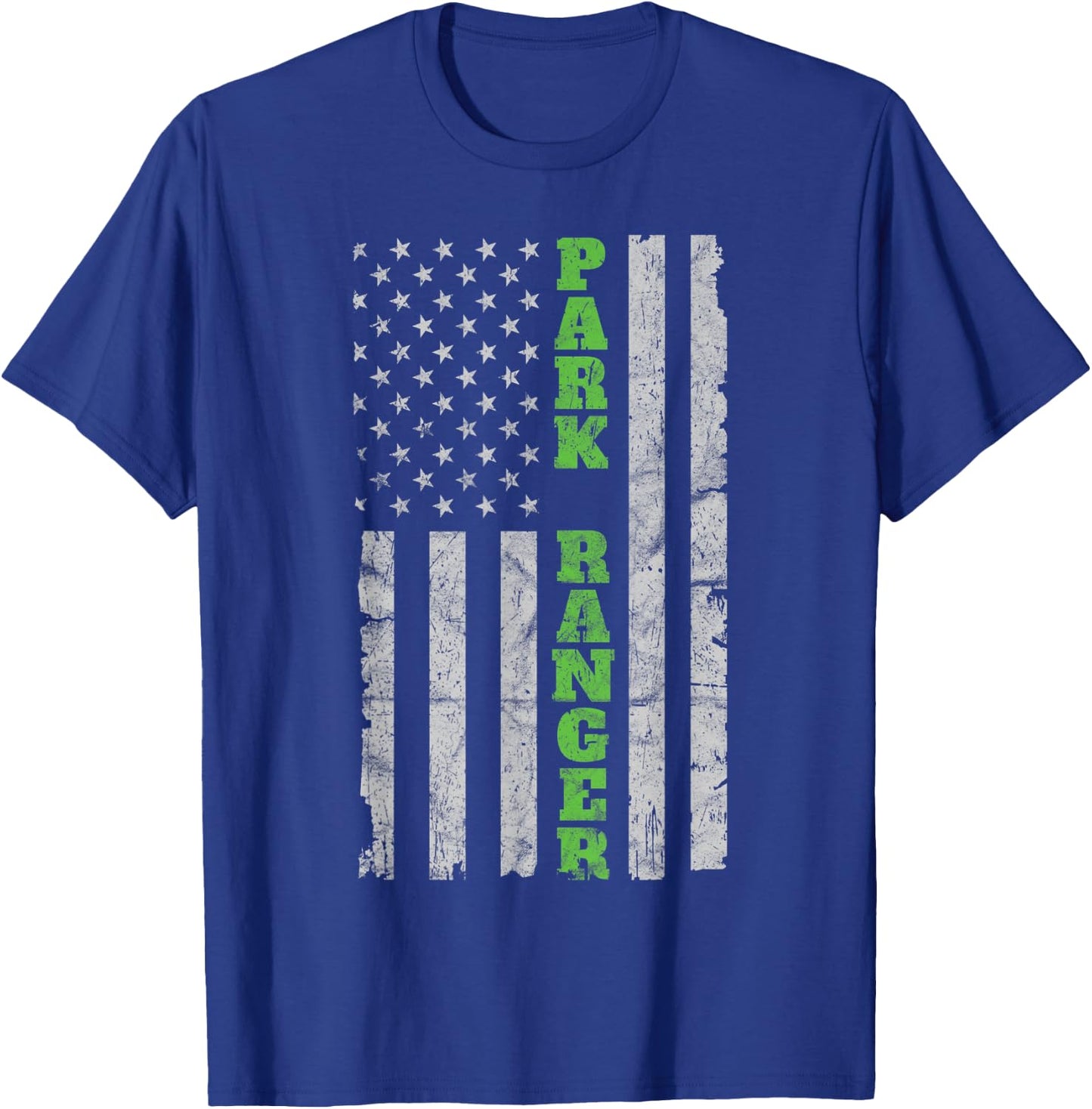 USA Park Ranger - American Flag T-Shirt - T-Shirt | Royal