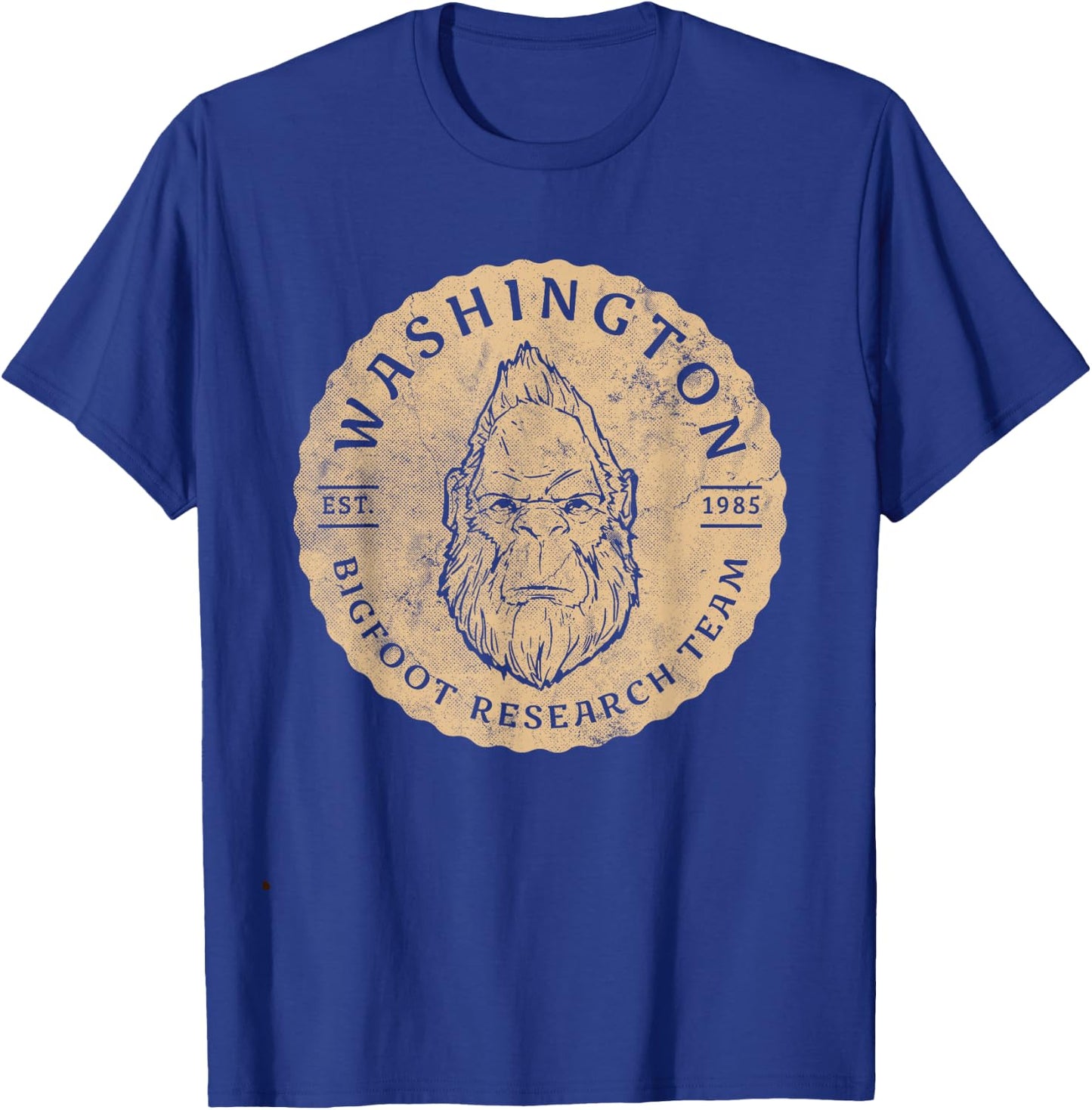 Bigfoot Research Team for Washington Sasquatch Believers T-Shirt - T-Shirt | Royal