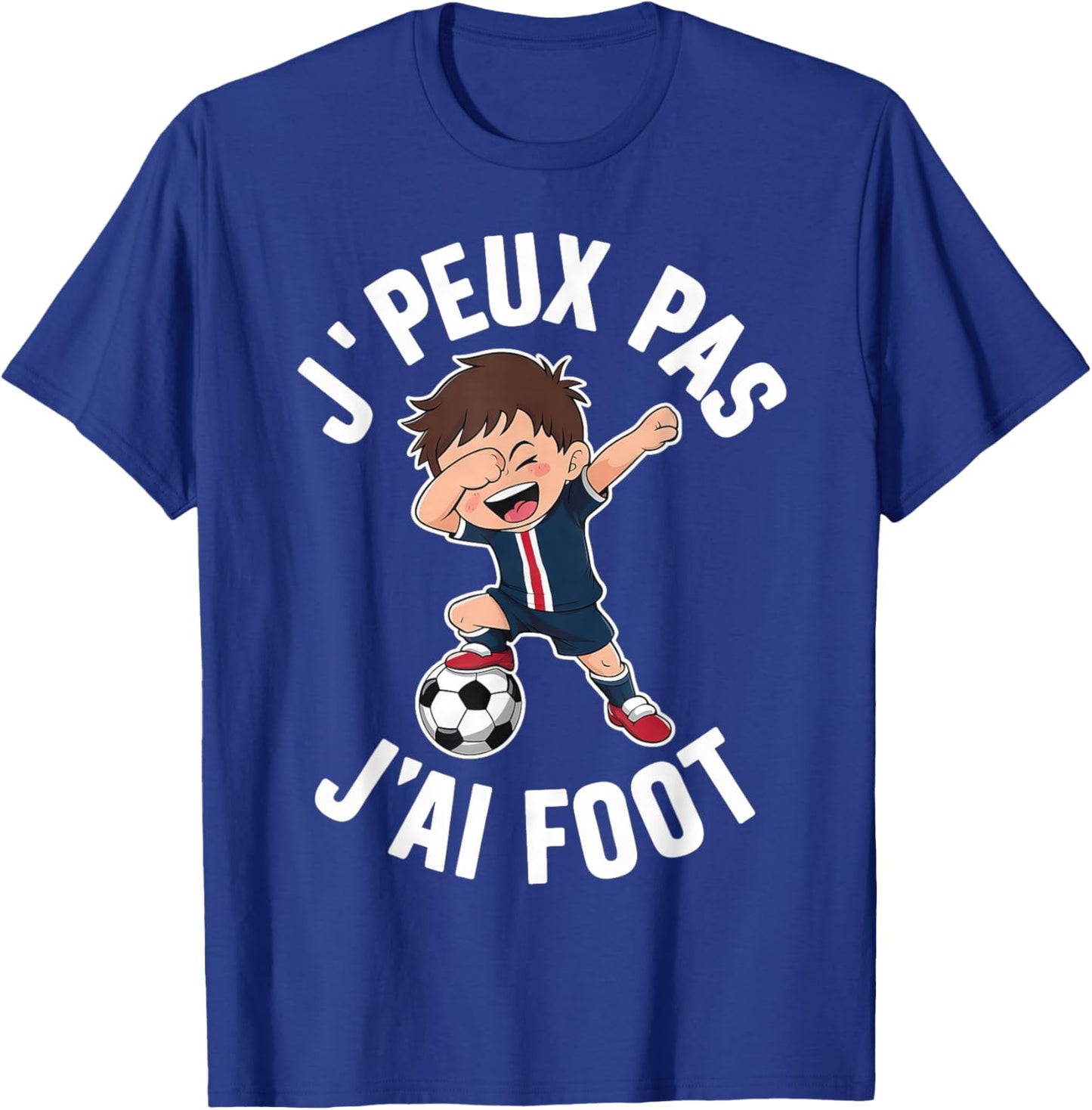 J´Peux Pas J´Ai Football Boys' , Black, S T-Shirt - T-Shirt | Royal