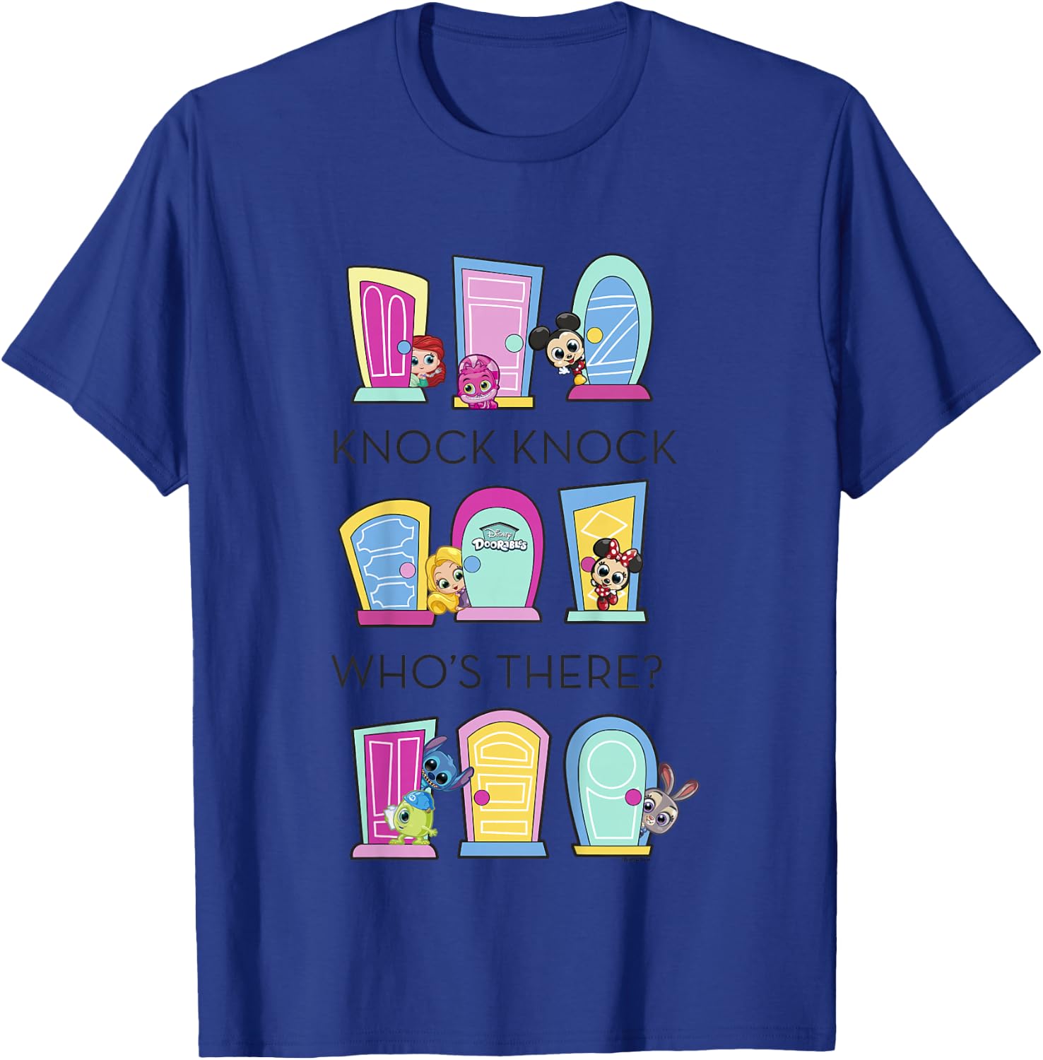 Disney Doorables Colorful Doors Knock Knock Graphic T-Shirt - T-Shirt | Royal